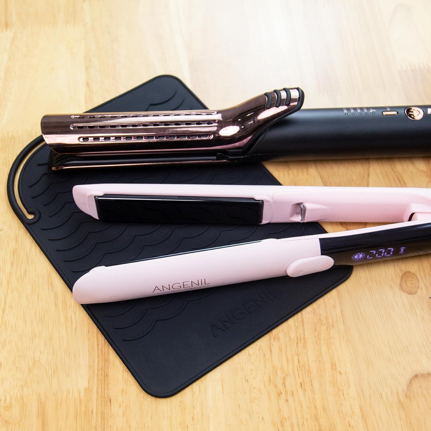 Alfombrilla Resistente al Calor ANGENIL para Planchas de Cabello - Silicona Antideslizante