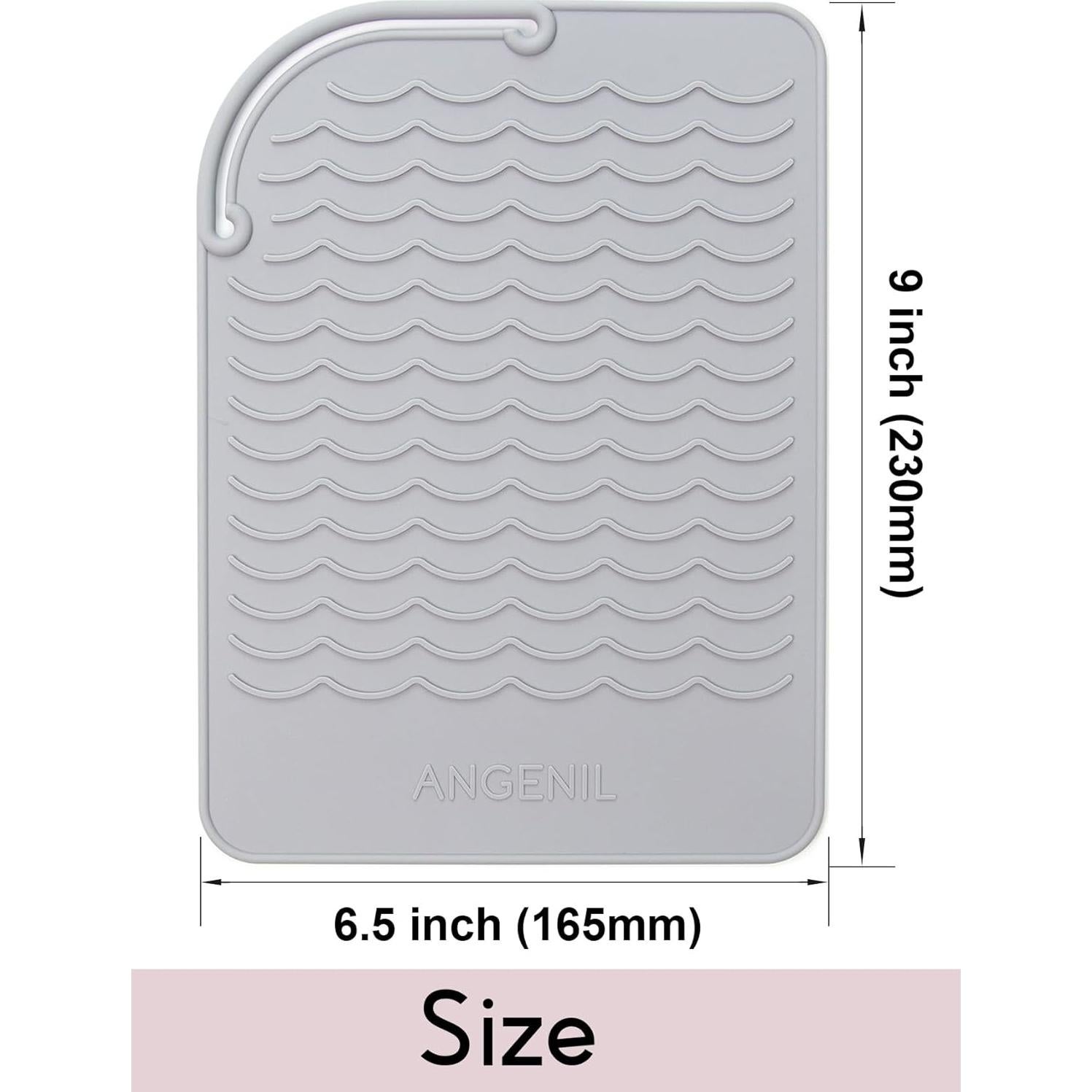 Alfombrilla Resistente al Calor ANGENIL para Planchas de Cabello - Silicona Antideslizante