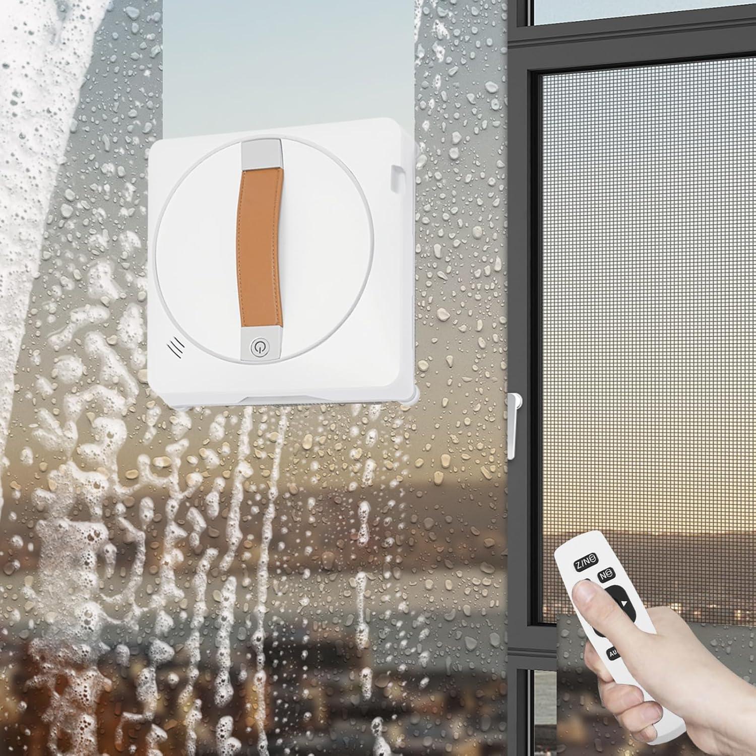 Robot Limpiador de Ventanas LIAUHO 2500Pa Doble Rocío 50ml