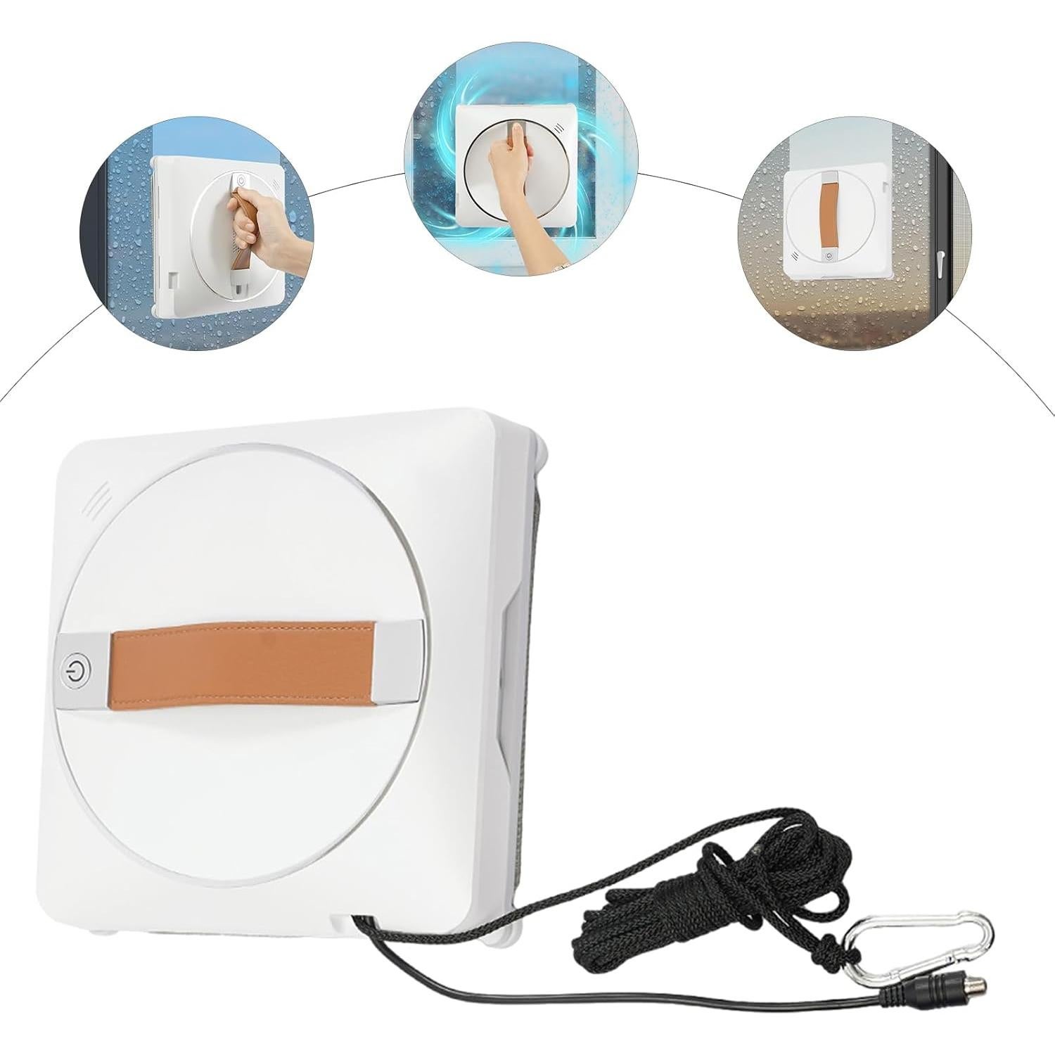 Robot Limpiador de Ventanas LIAUHO 2500Pa Doble Rocío 50ml