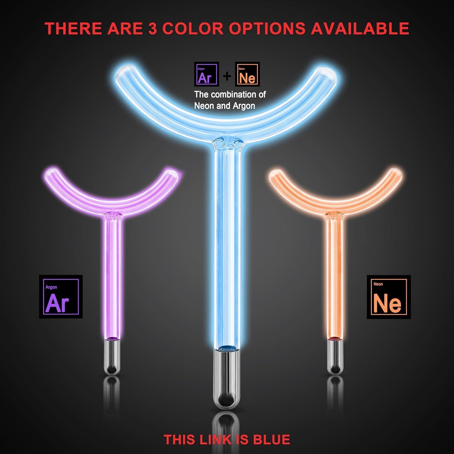 Varita de Electrodo Azul Elitzia ETHB01 para Terapia de Luz