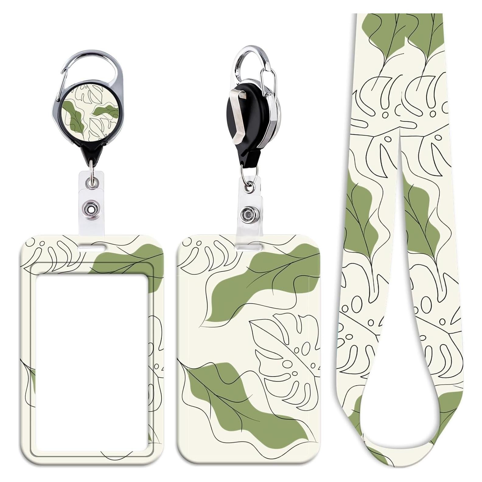 Lanyard ID Juanooo con Carrete Retráctil Hoja 49 cm