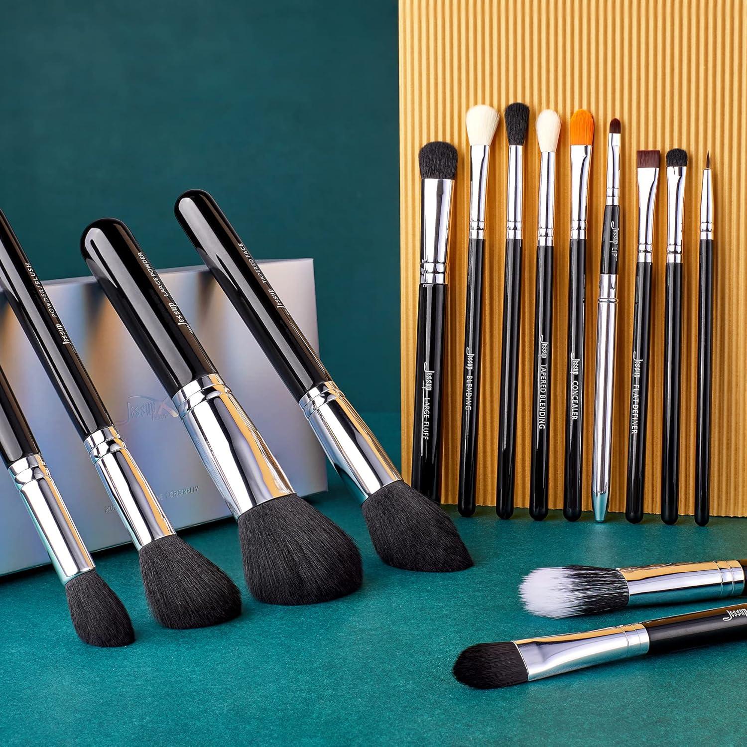 Juego de Brochas de Maquillaje Jessup 15 Piezas Set Profesional