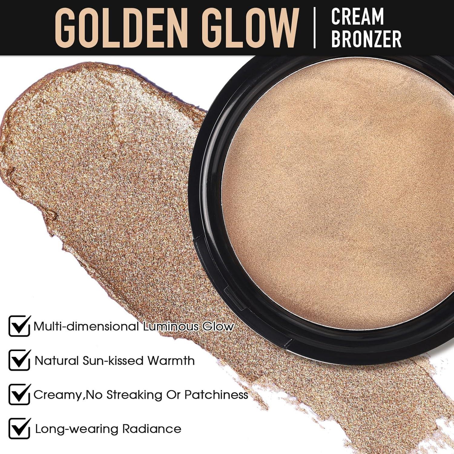 Crema Bronceadora UCANBE para Cara y Cuerpo 49.6g - Brillo Dorado