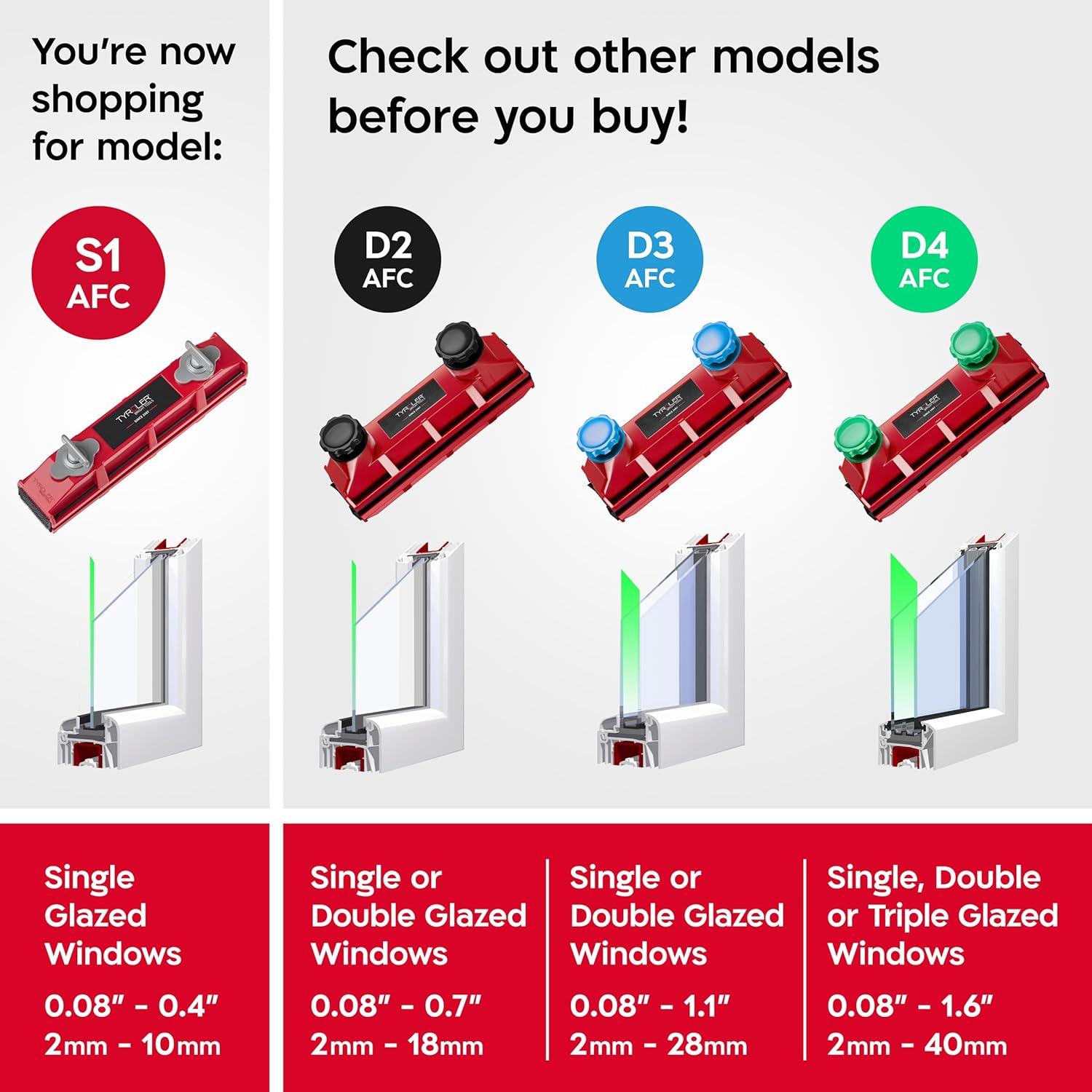 Limpiador Magnético de Ventanas Tyroler S-1 AFC 0.25-1cm