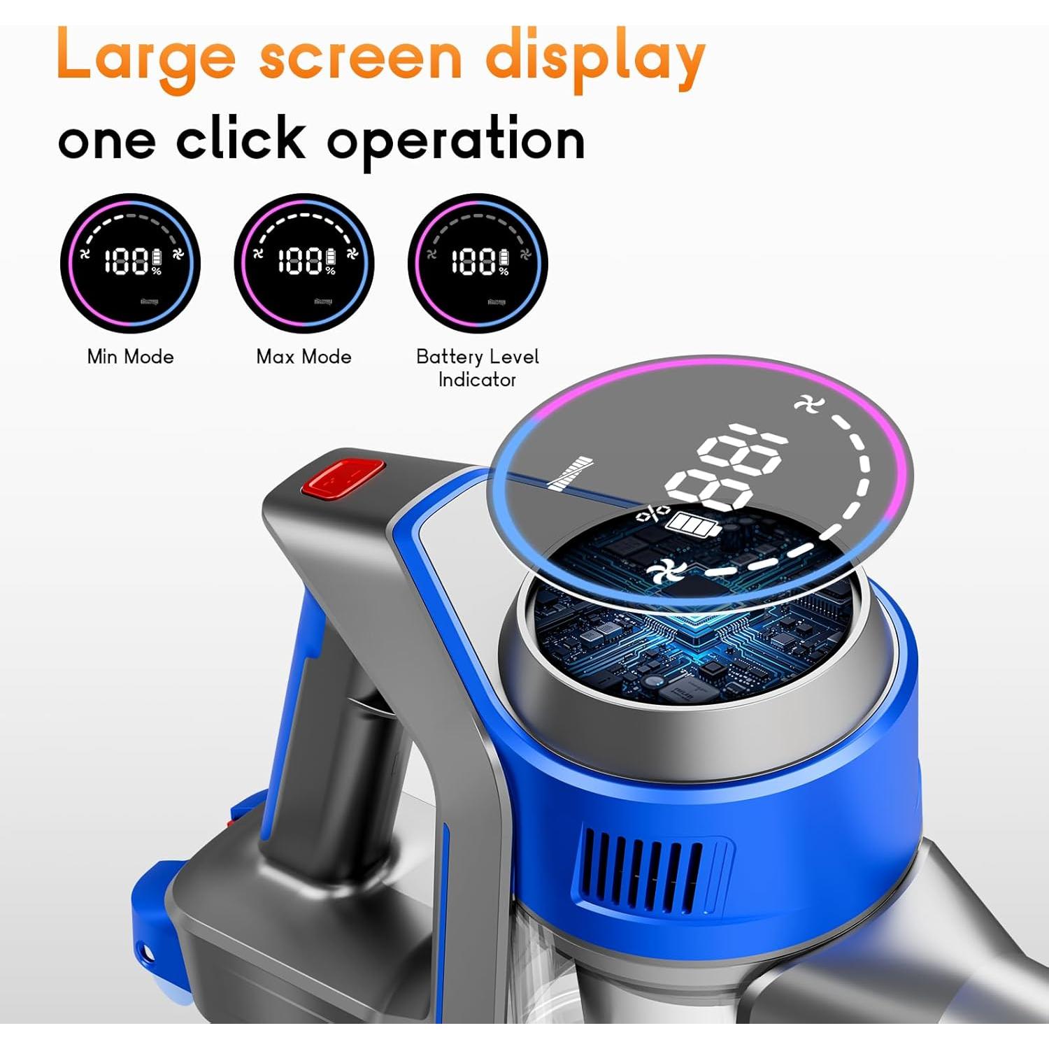 Aspiradora Inalámbrica BSNAW XL-638B 45000Pa 8 en 1 Recargable