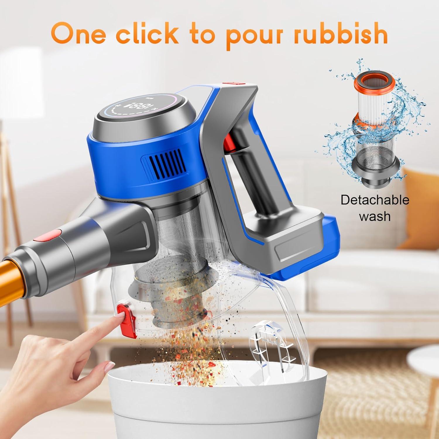 Aspiradora Inalámbrica BSNAW XL-638B 45000Pa 8 en 1 Recargable