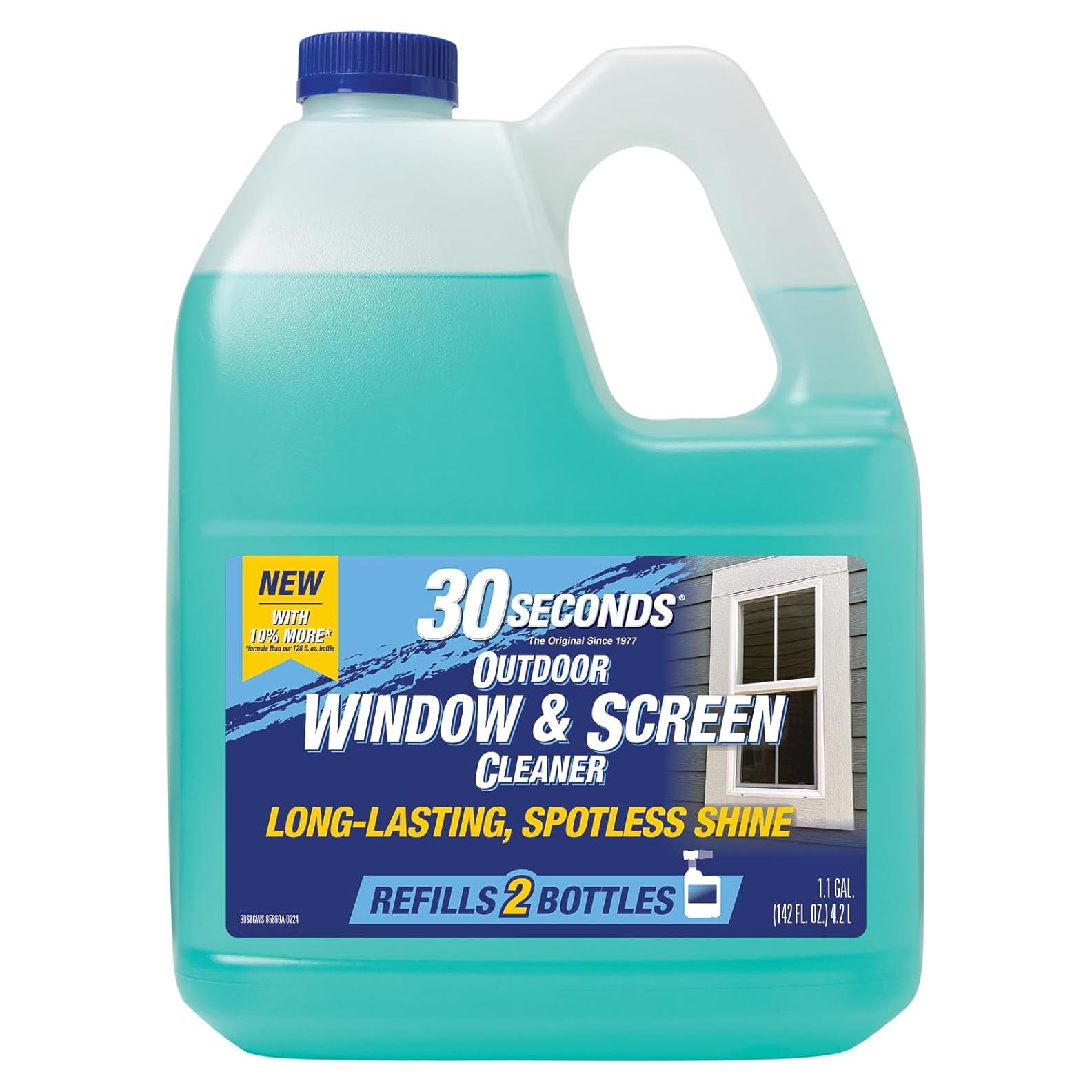 Limpiador Concentrado para Ventanas 30 SEGUNDOS 3.78L