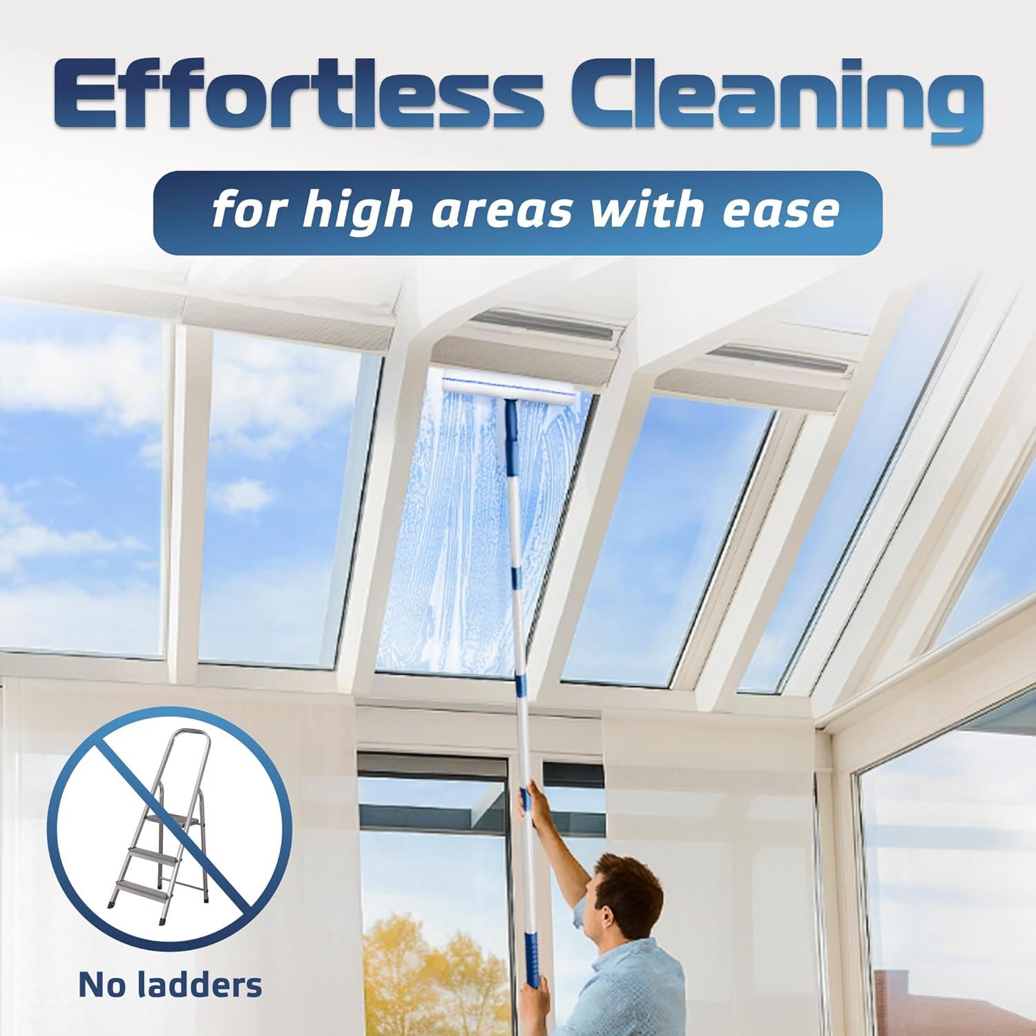 Kit de Limpieza de Ventanas DSV 157.48 cm con Mango Extensible