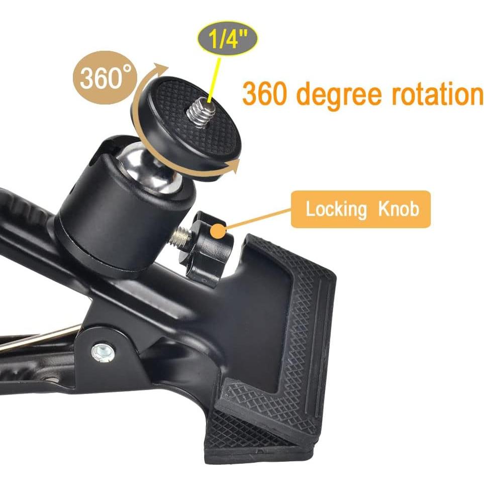 Soporte de Abrazadera para Cámara KAGYUKU 2 Paquetes 360°