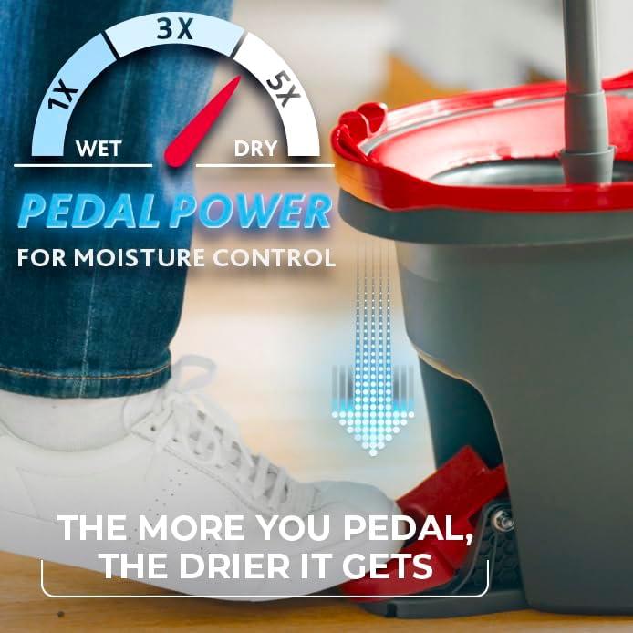 Mopa de Microfibra O-Cedar Easy Wring con Cubo y 3 Recambios