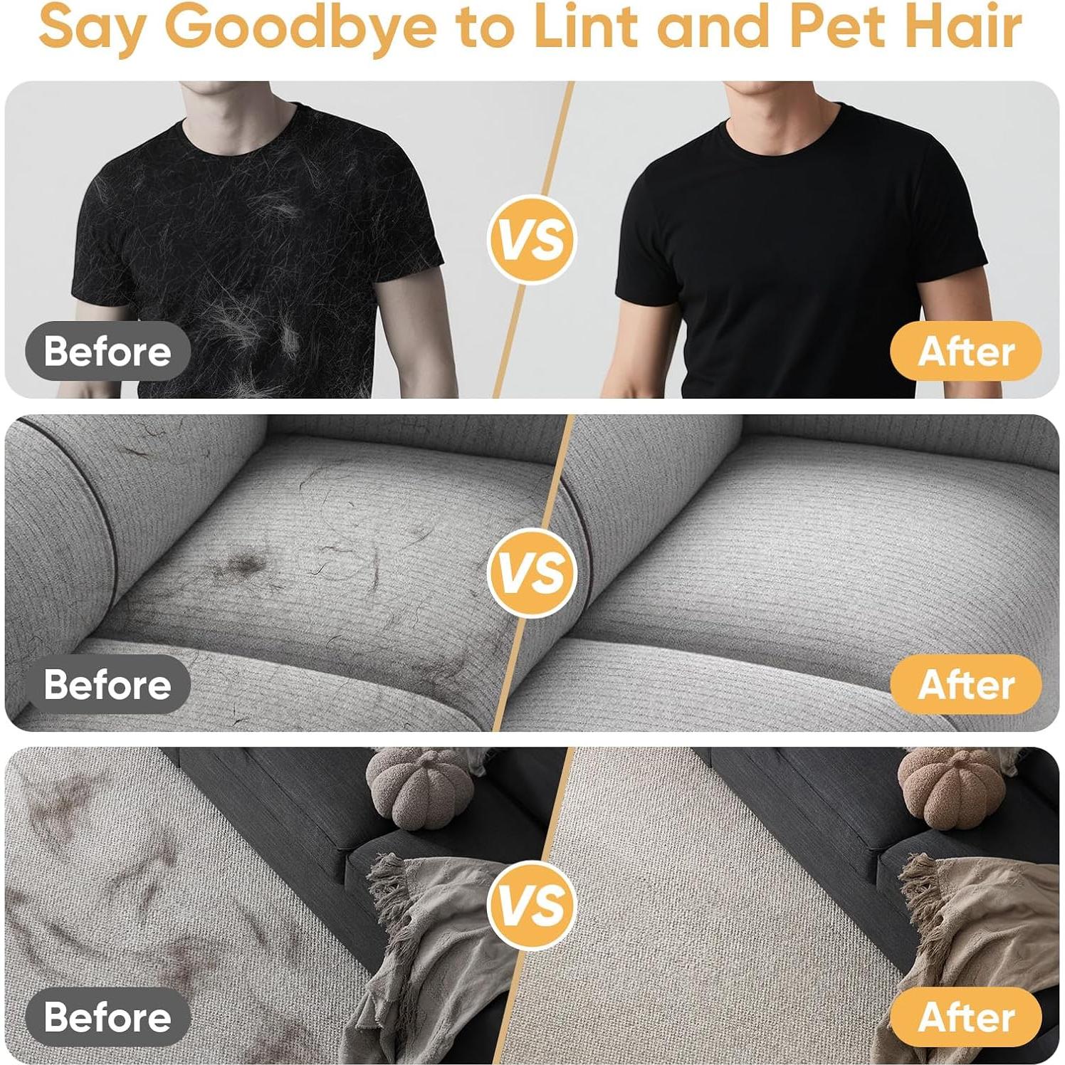 Guantes Electroestáticos Removedor de Pelo de Mascotas Wqapey