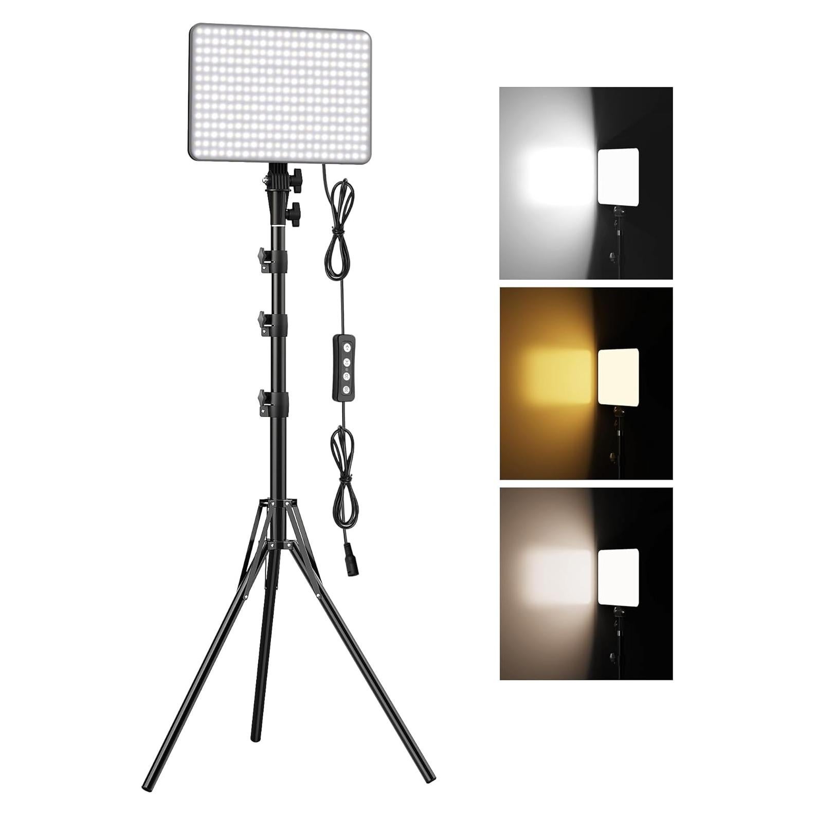 Kit de Iluminación Fotográfica Anautin 30W con Trípode 157cm