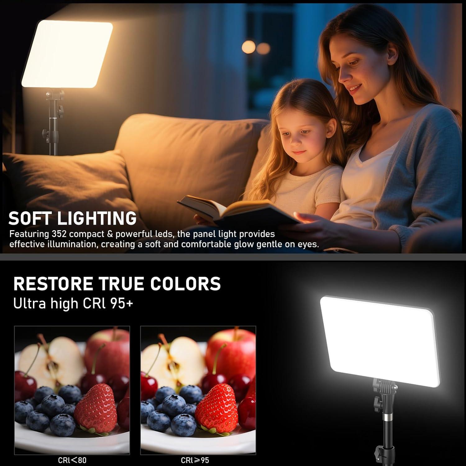 Kit de Iluminación Fotográfica Anautin 30W con Trípode 157cm