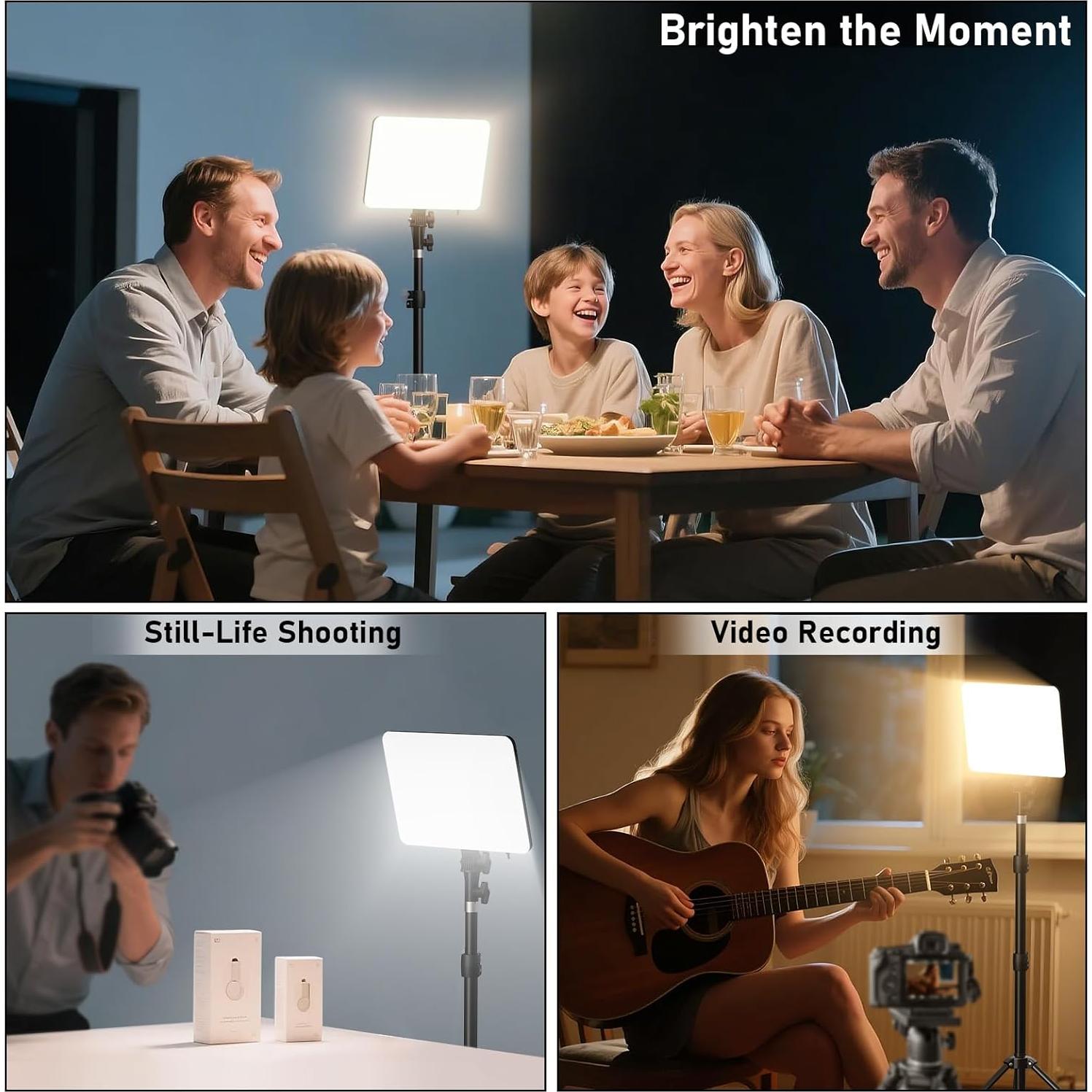 Kit de Iluminación Fotográfica Anautin 30W con Trípode 157cm