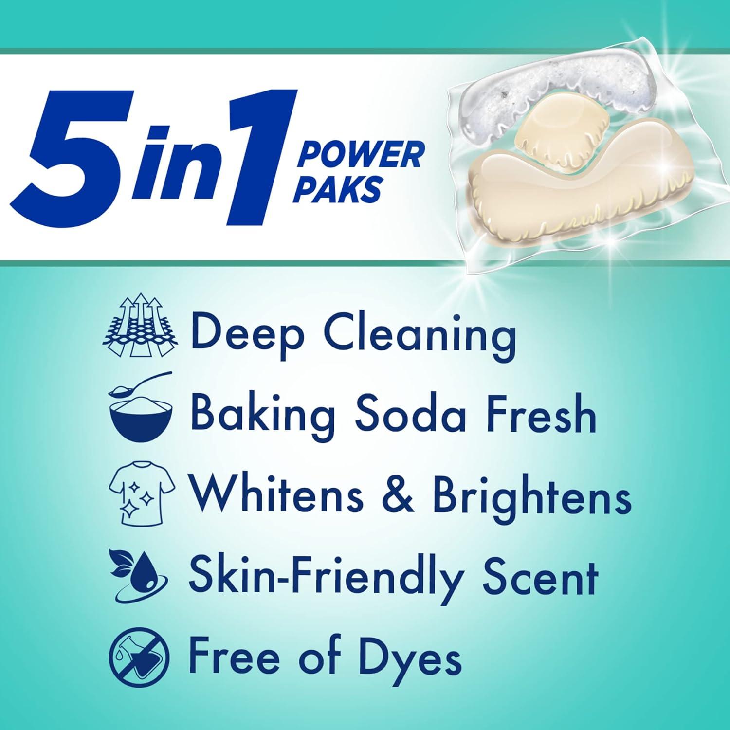 Detergente para Ropa Arm & Hammer 5-en-1 Fragancia Sensible 50 Unidades