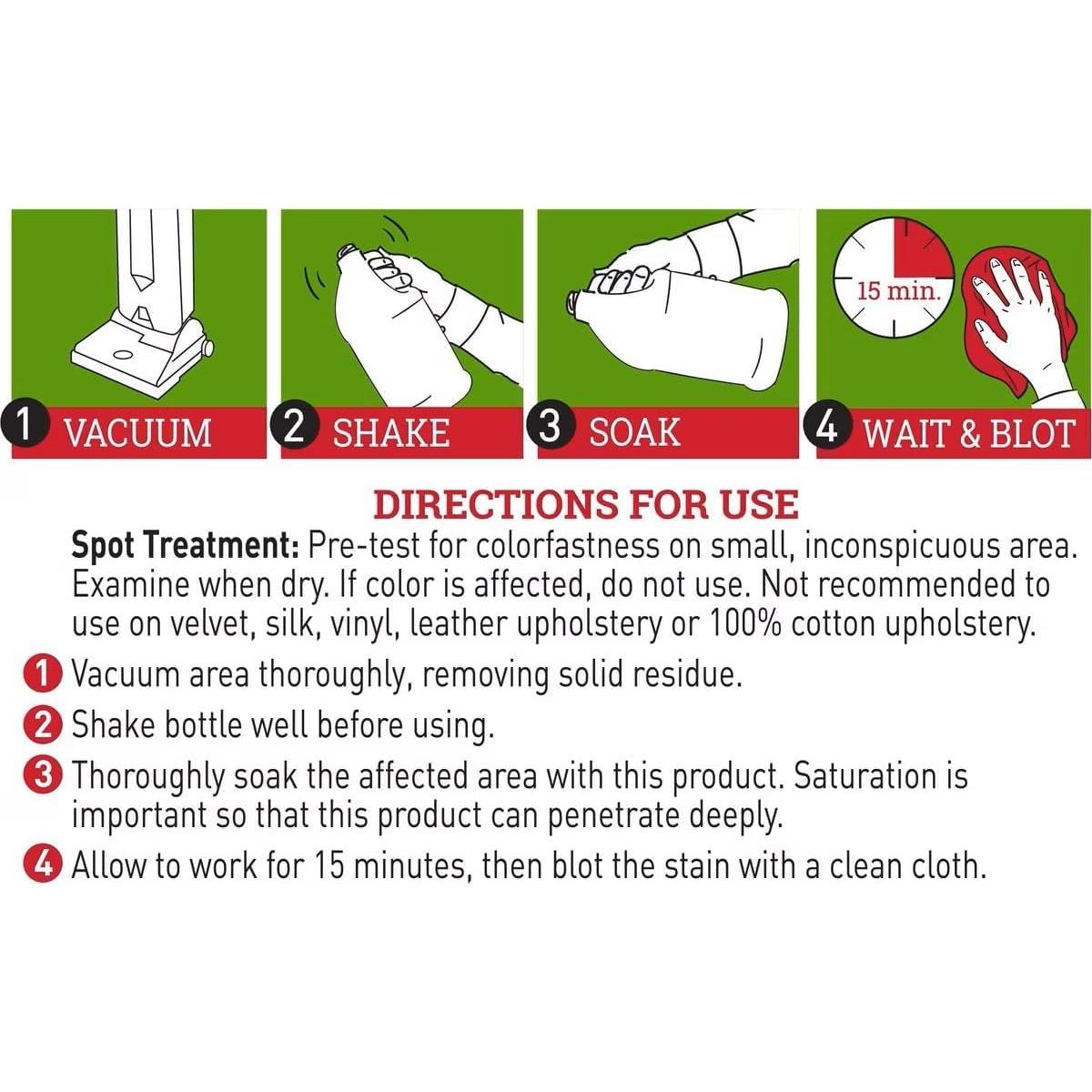 Champú para Alfombras Nature's Miracle 1.89L Eliminador de Manchas