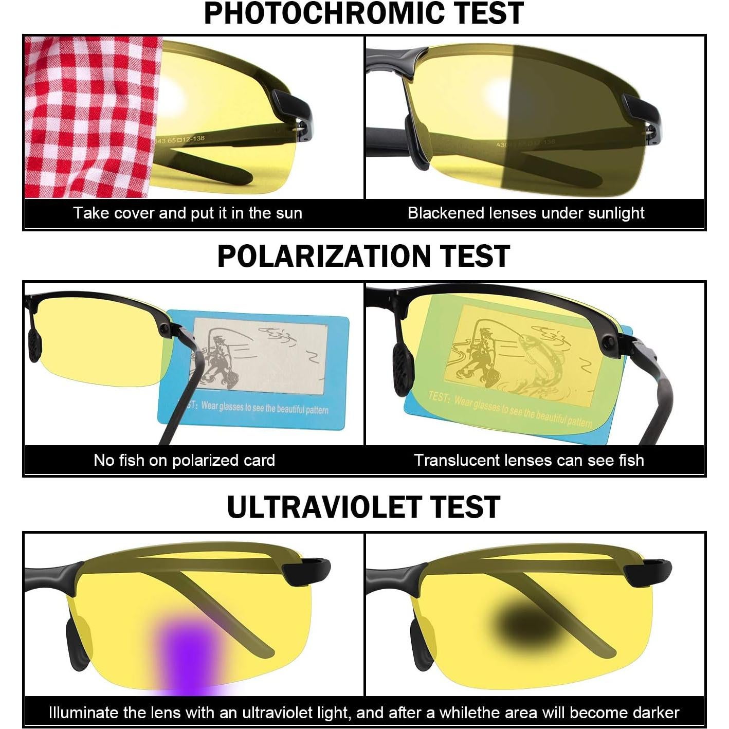 Gafas de Sol Deportivas YIMI Fotoquímicas Polarizadas UV400