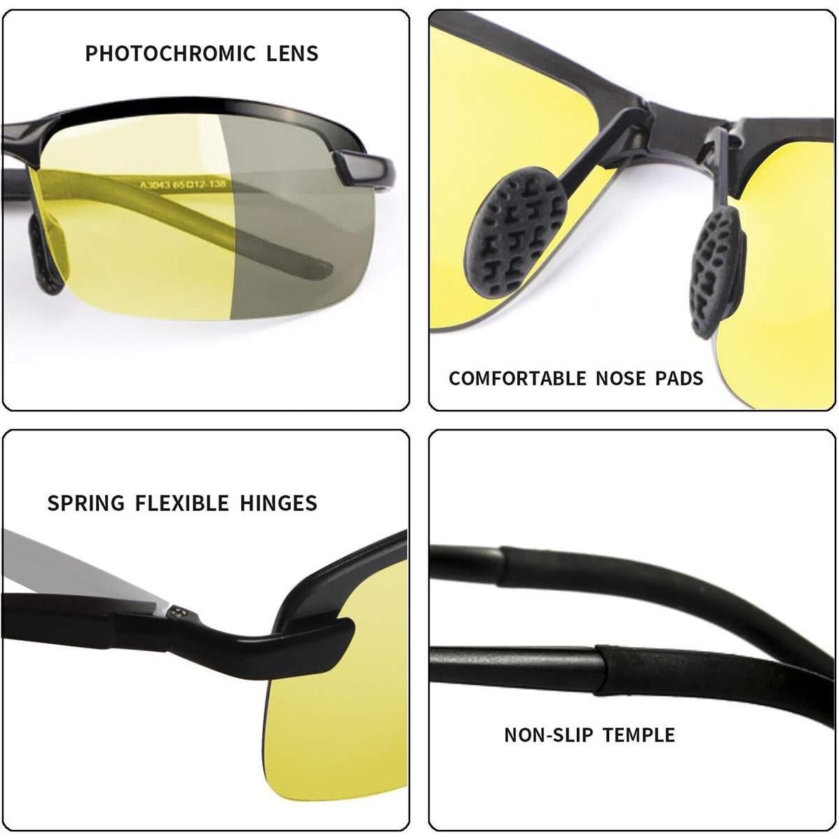 Gafas de Sol Deportivas YIMI Fotoquímicas Polarizadas UV400