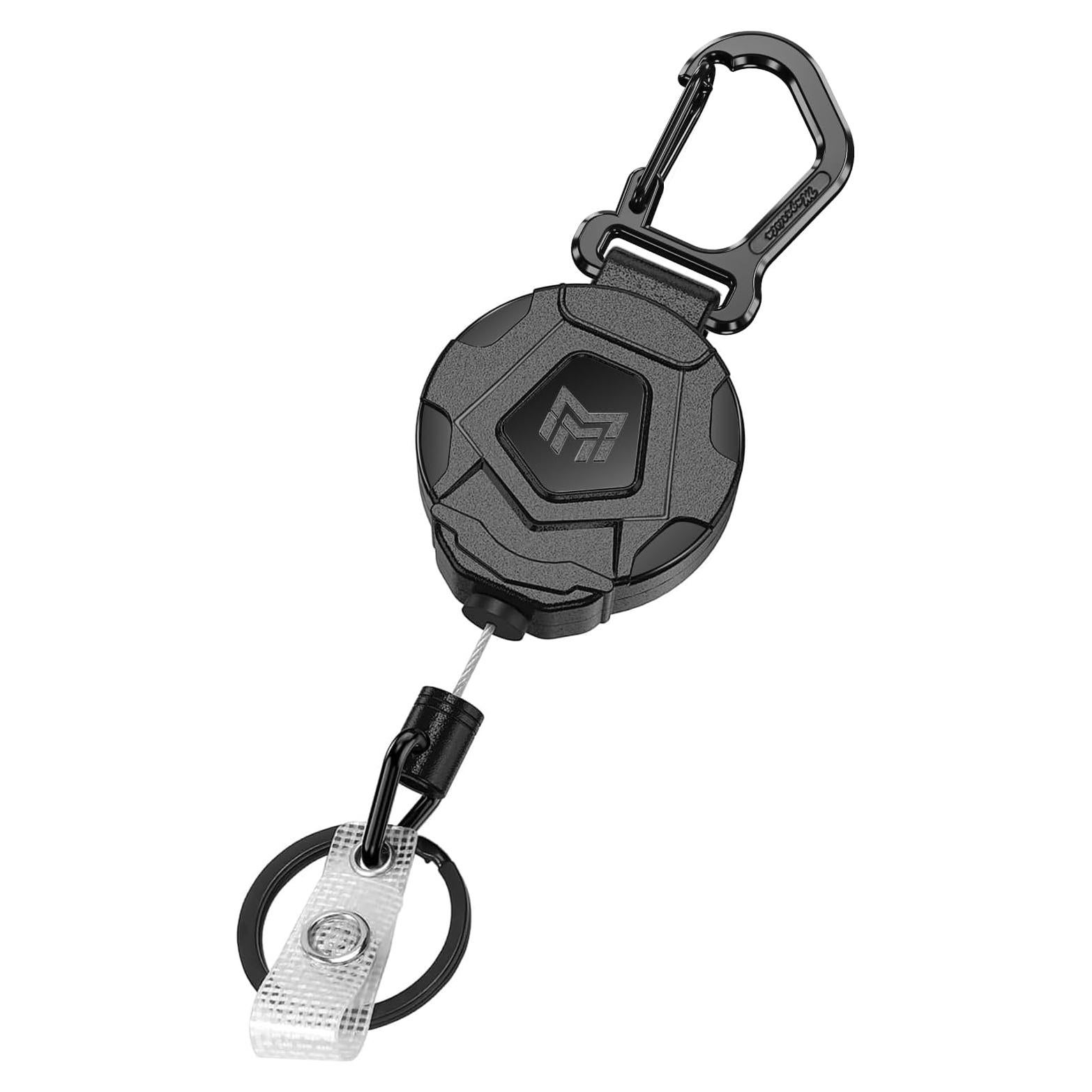 Llavero Retráctil MNGARISTA con Carabineros y Cable 80 cm