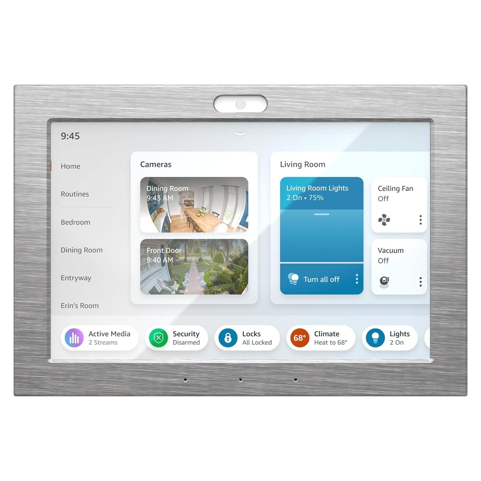 All-New Echo Hub Bundle | Frame, Metallic