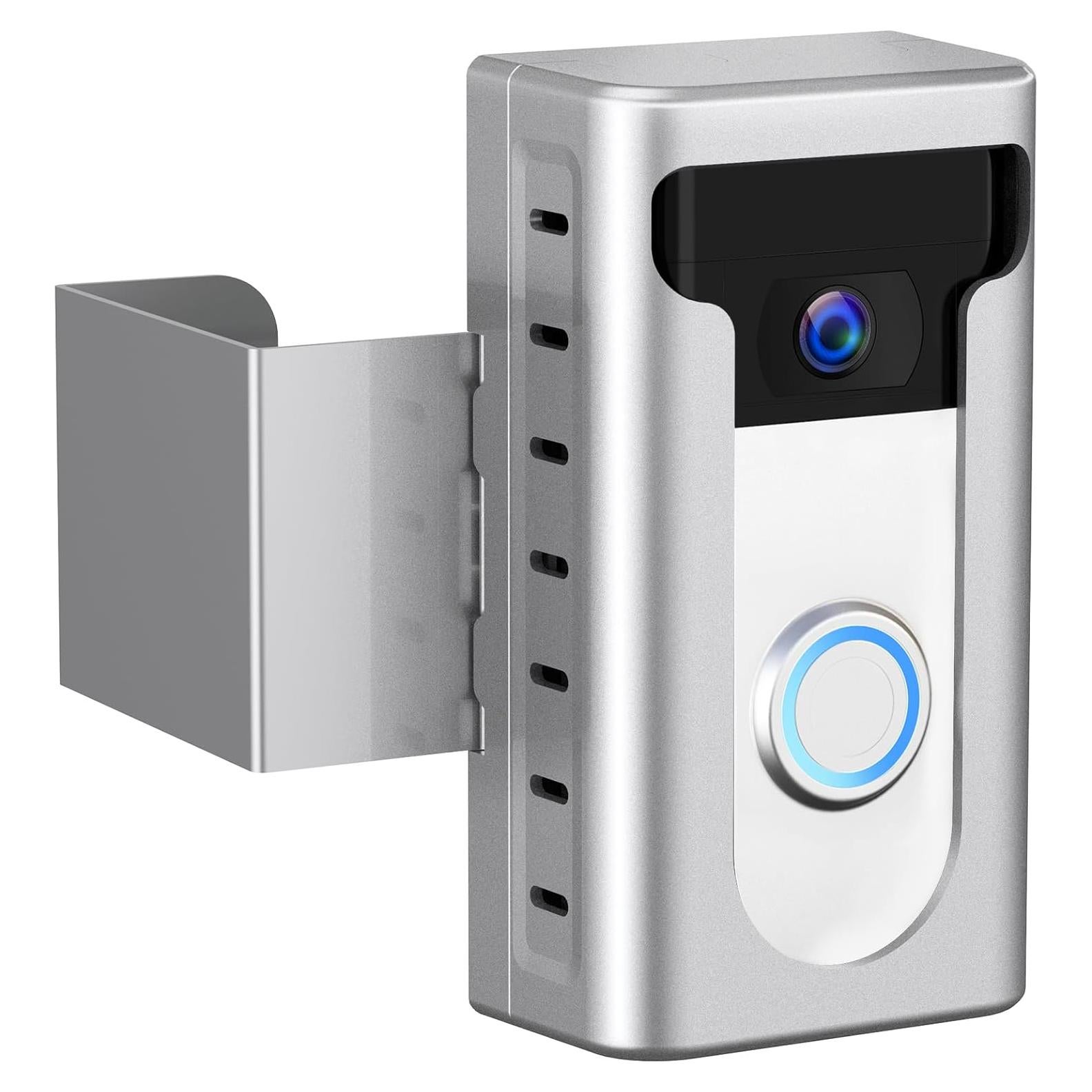 Soporte Montaje Timbre de Video Antirrobo KIMILAR Plata