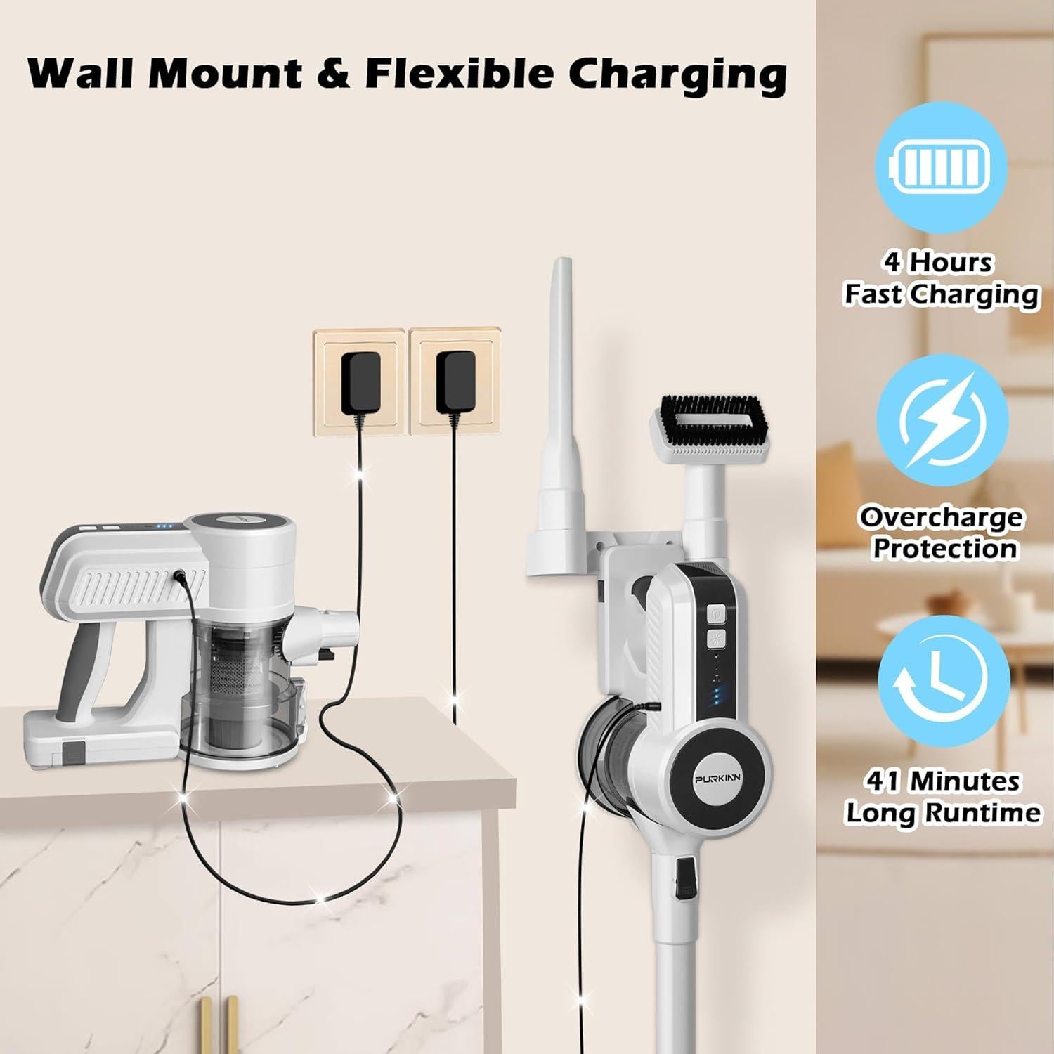 Aspiradora Inalámbrica PURKINN B8 200W 28000Pa 3 Modos