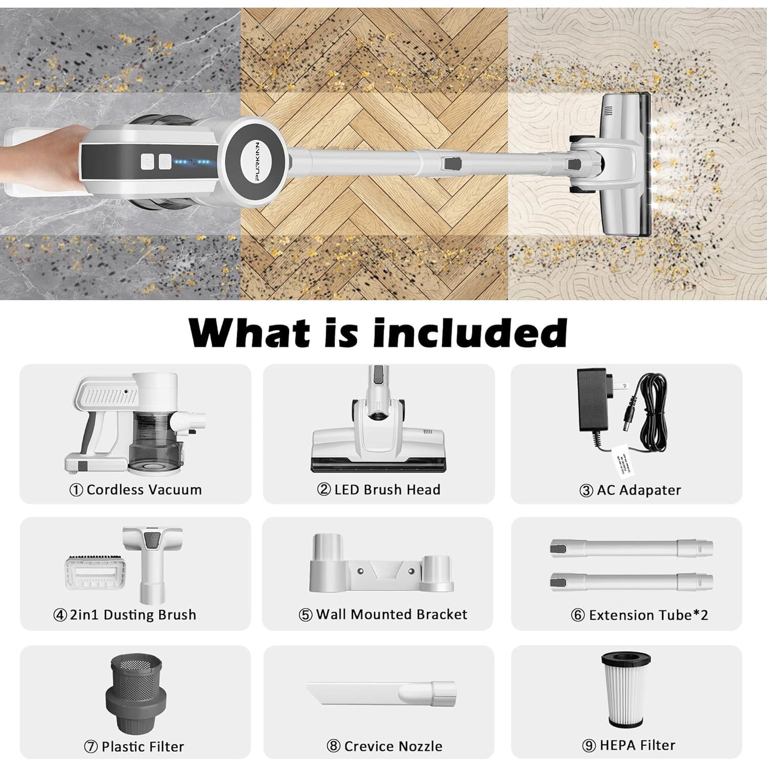 Aspiradora Inalámbrica PURKINN B8 200W 28000Pa 3 Modos
