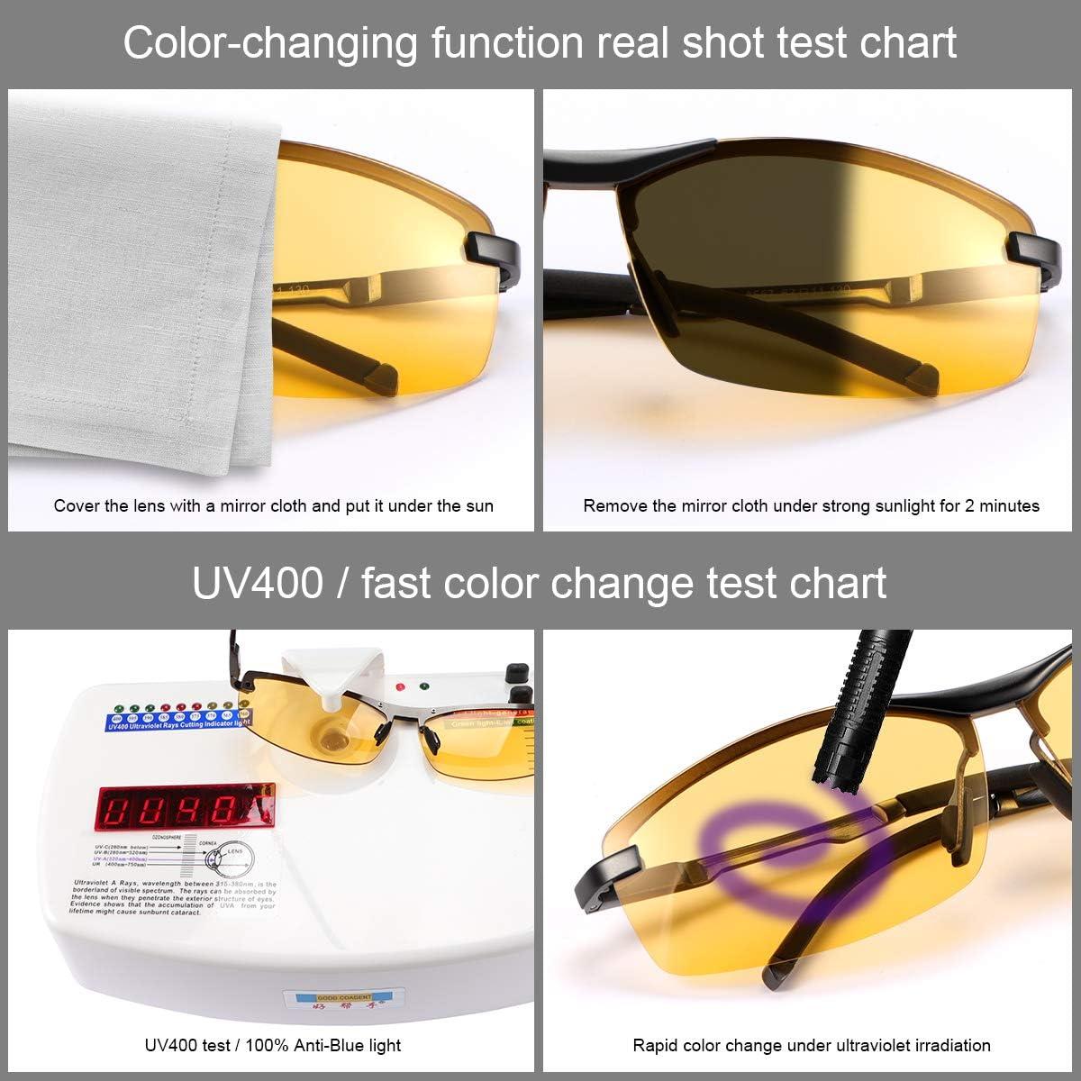 Gafas de Sol Fotoquímicas Polarizadas YIMI UV400 para Deportes