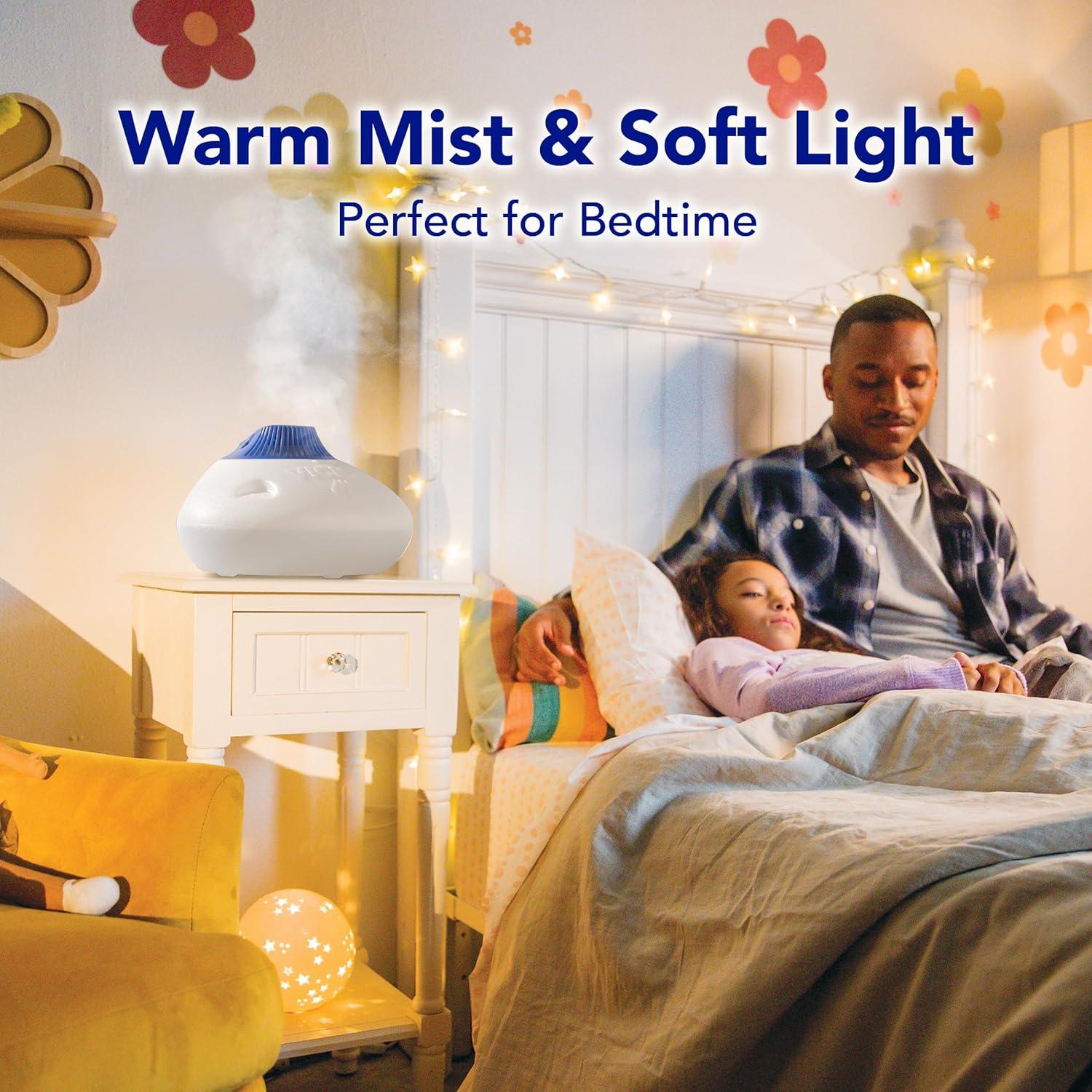 Vicks Vaporizador de Vapor Caliente 1.5 Galones con Luz Nocturna