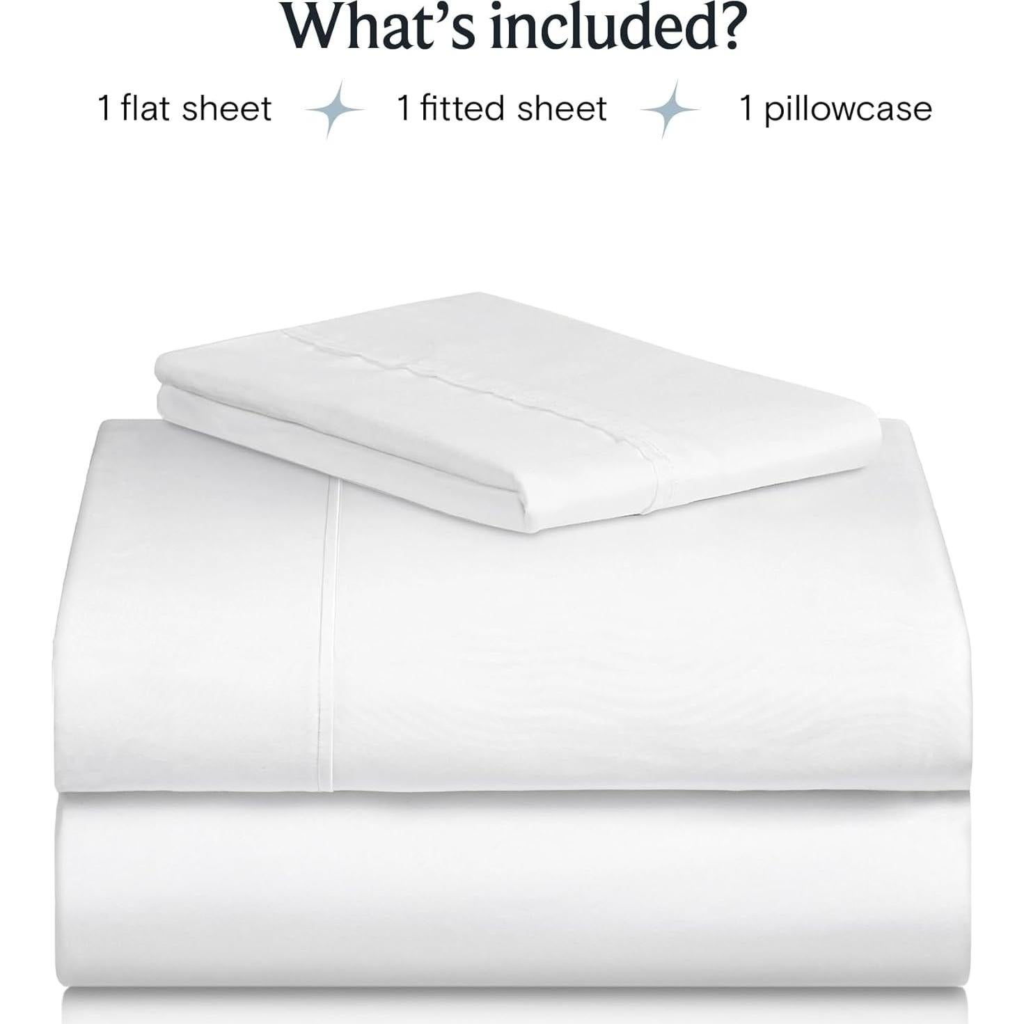 Juego de Sábanas Twin LuxClub Microfibra 3 Piezas Blanco