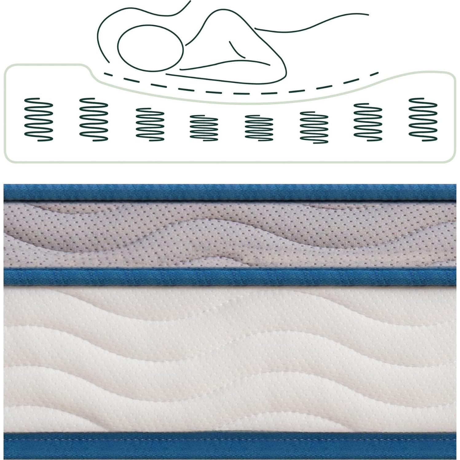 Colchón Híbrido Zinus Spring Sensation 15 cm Individual