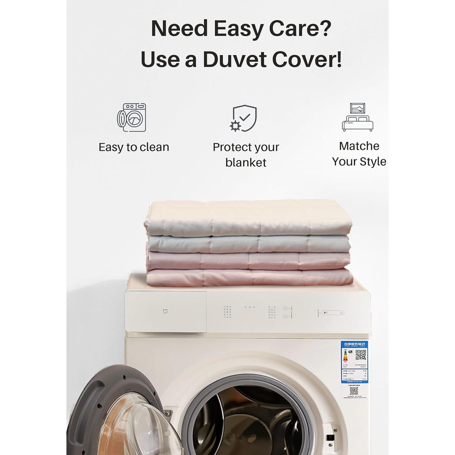 Manta con peso Weighted Idea 6.8 kg 121.9x182.9 cm Azul