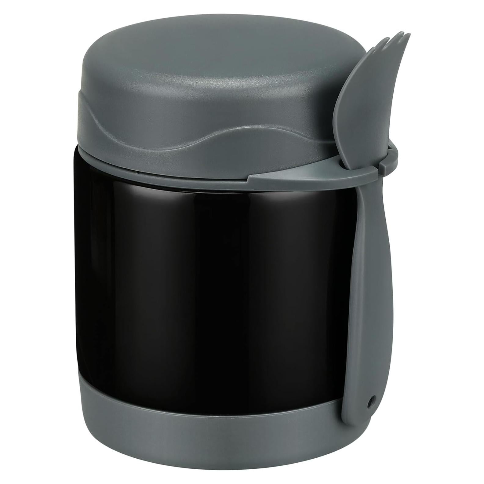 Termo de Sopa Aislado Pawtong 10oz Acero Inoxidable Negro