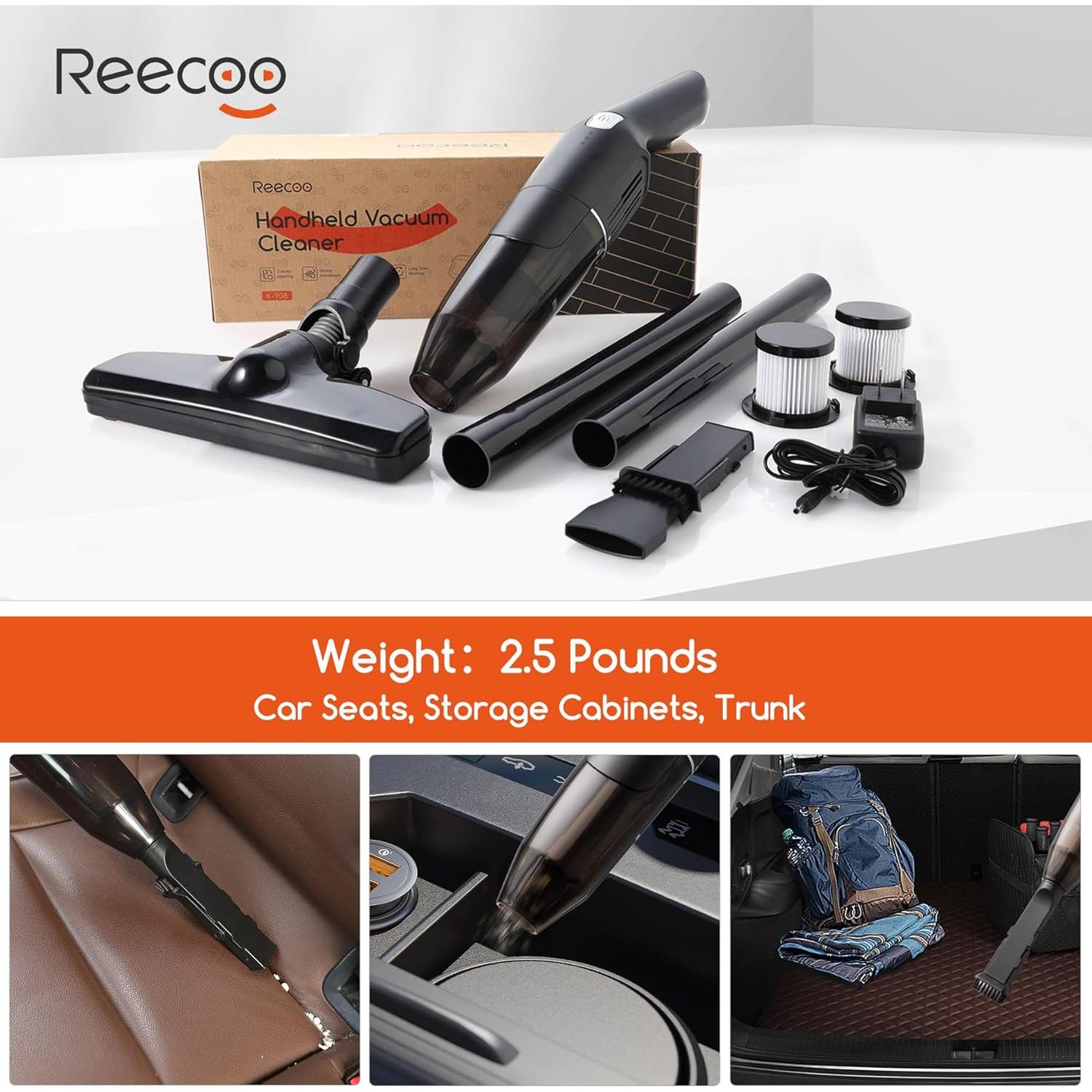 Aspiradora sin cable REECOO K-908-1 2 en 1 10-17Kpa
