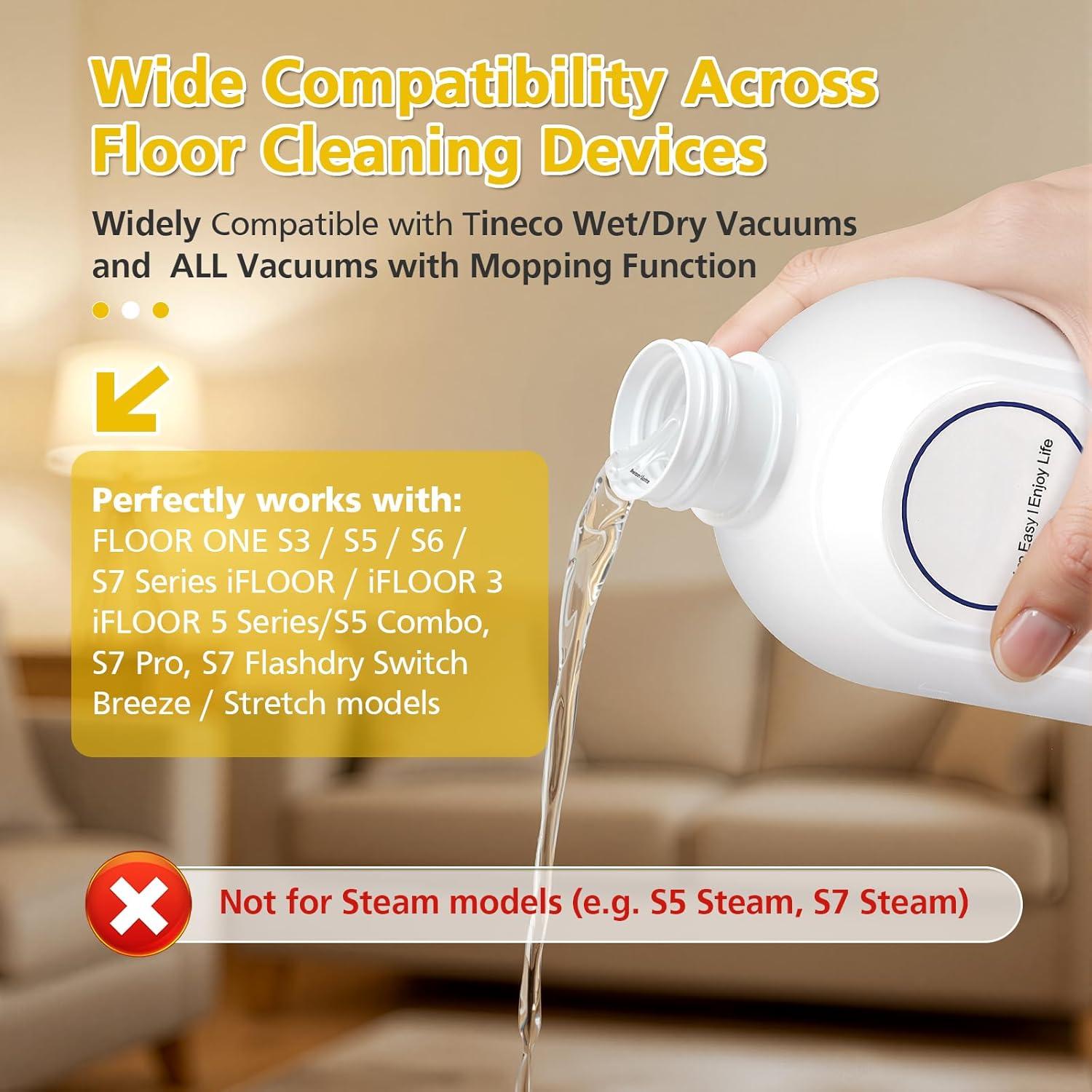 Paquete de 2 soluciones de limpieza Tineco para pisos duros