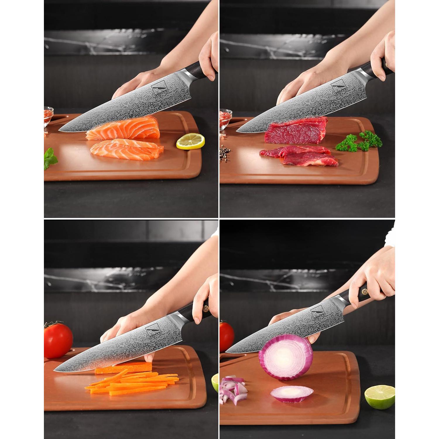 Cuchillo de Cocina Profesional Hinye 21.34 cm Acero Alemán