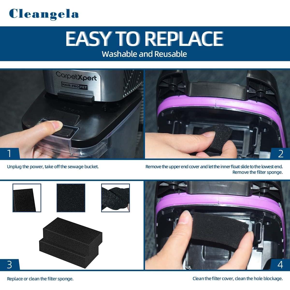 Paquete de 12 Filtros de Reemplazo Cleangela EX201 para Aspiradoras Shark