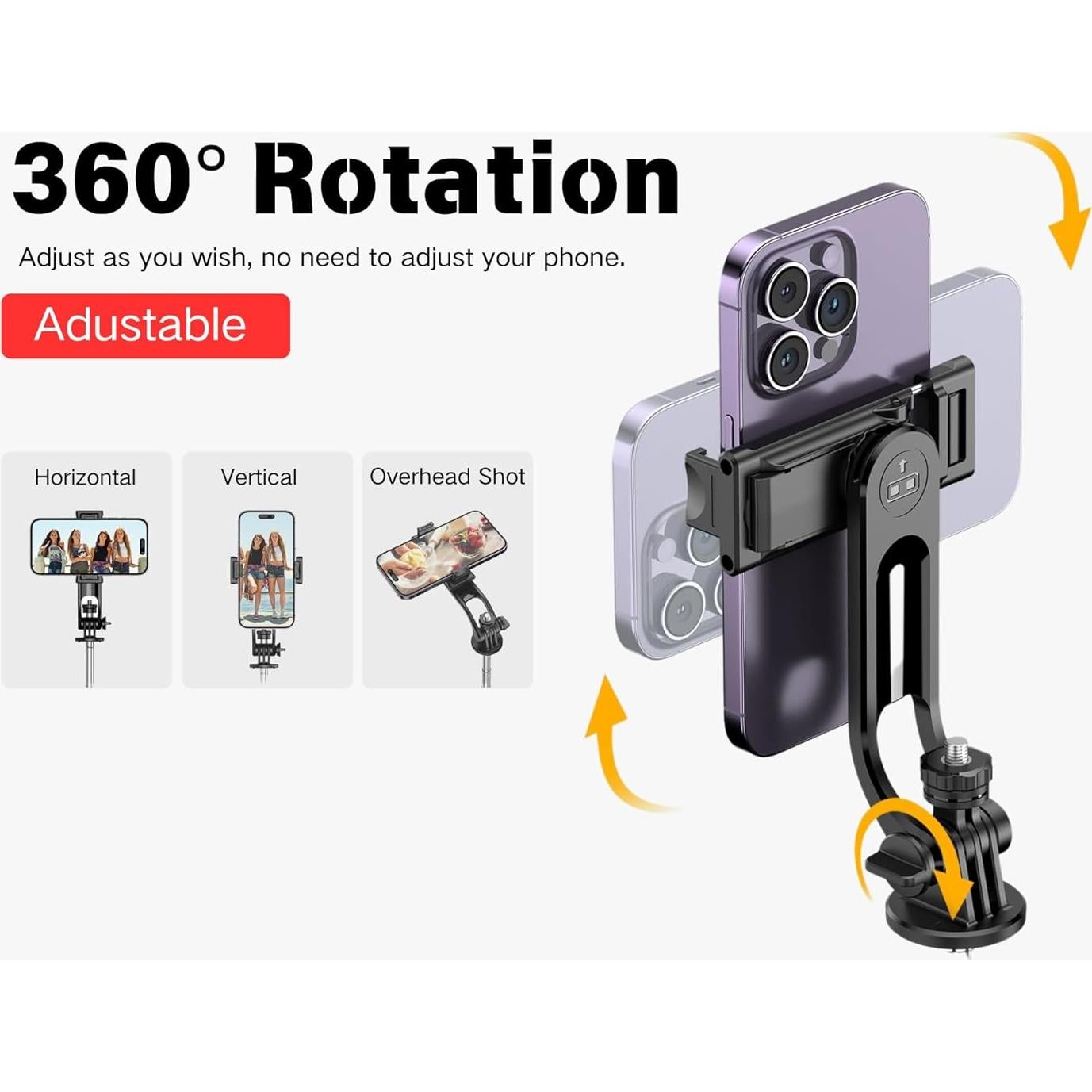 Trípode para Selfies ForgeRay C13 1.32m con Control Remoto