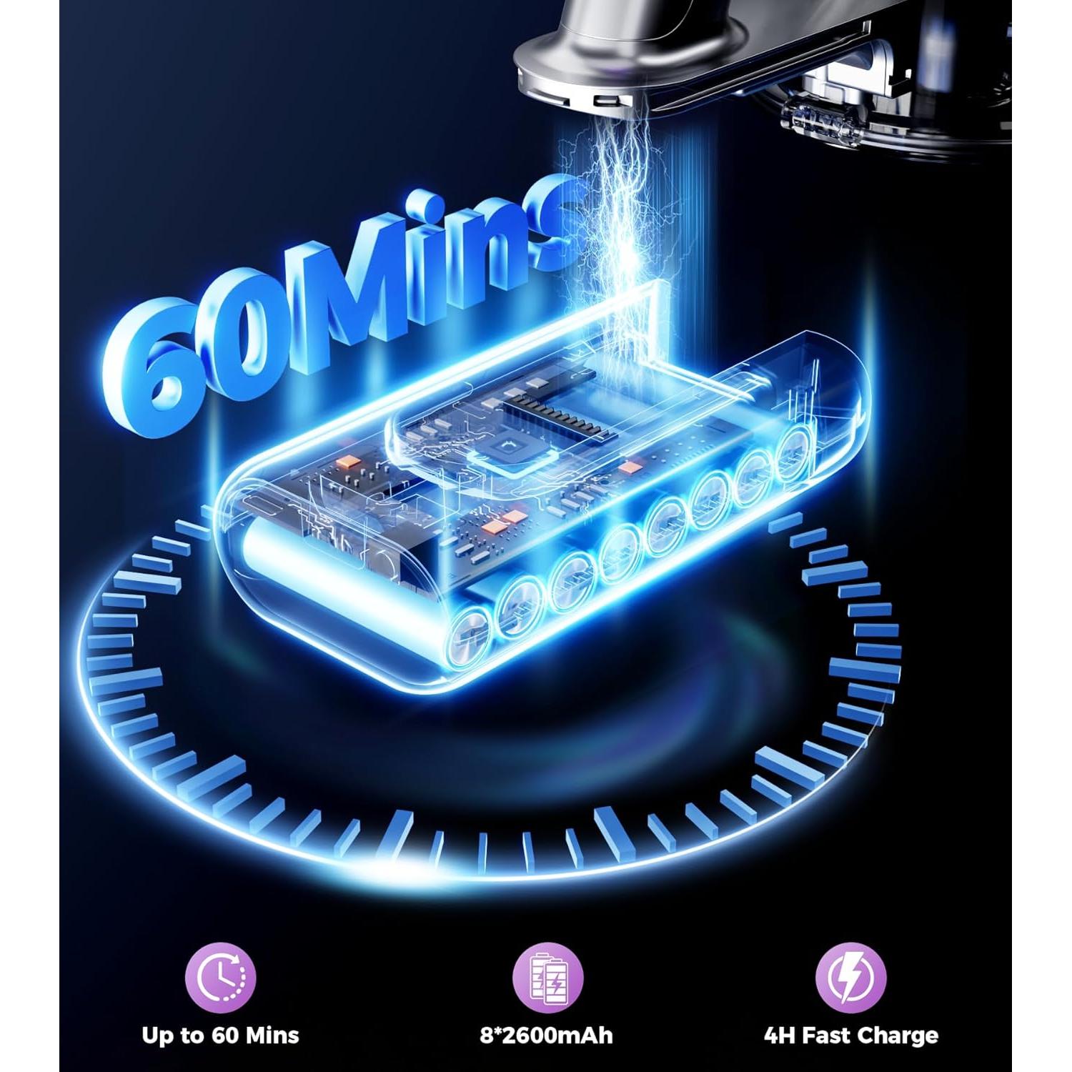 Aspiradora Inalámbrica VIAFLY V16PRO-3 500W 40KPA 60Min