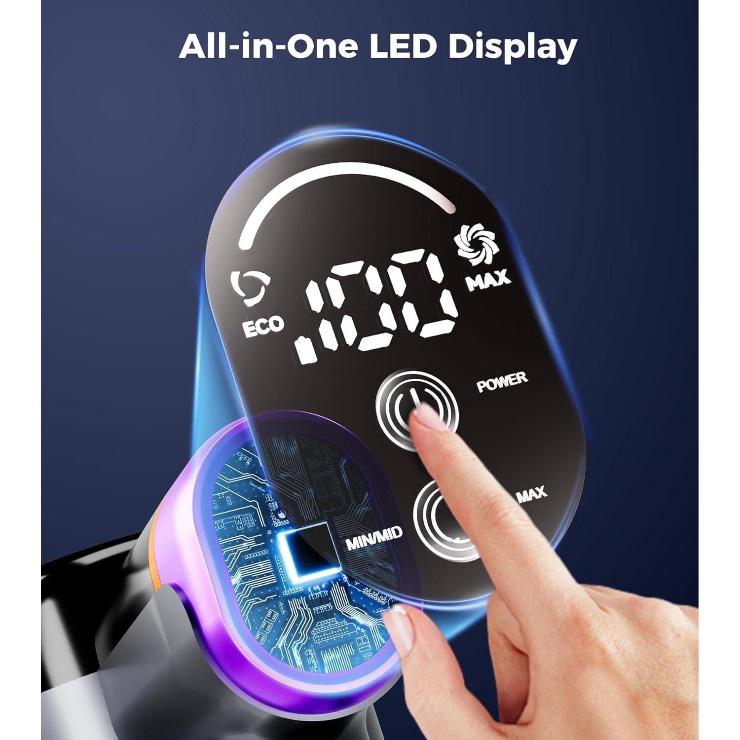 Aspiradora Inalámbrica VIAFLY V16PRO-3 500W 40KPA 60Min