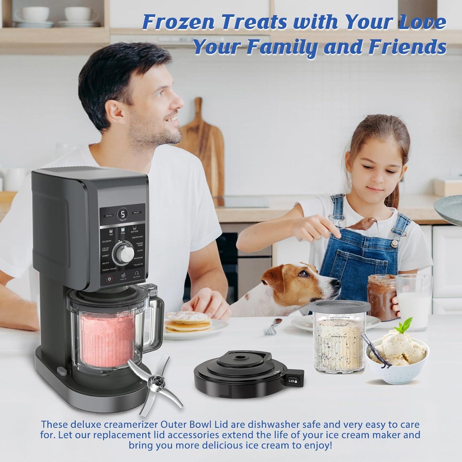 Tapa de Tazón Externo Ninja NC500 con Paleta y Cuchilla