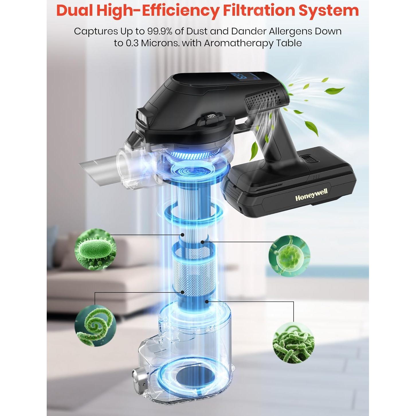 Aspiradora Inalámbrica Honeywell VC16 600W Autolimpiante 60min