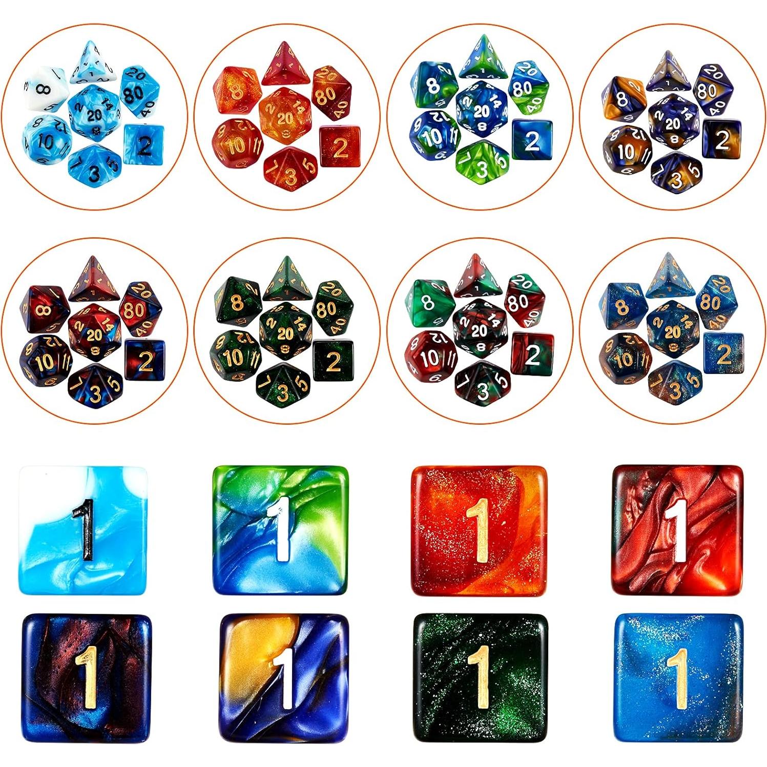 Conjunto de Dados DND VECTOP 175 Piezas con Bolsa de Franela