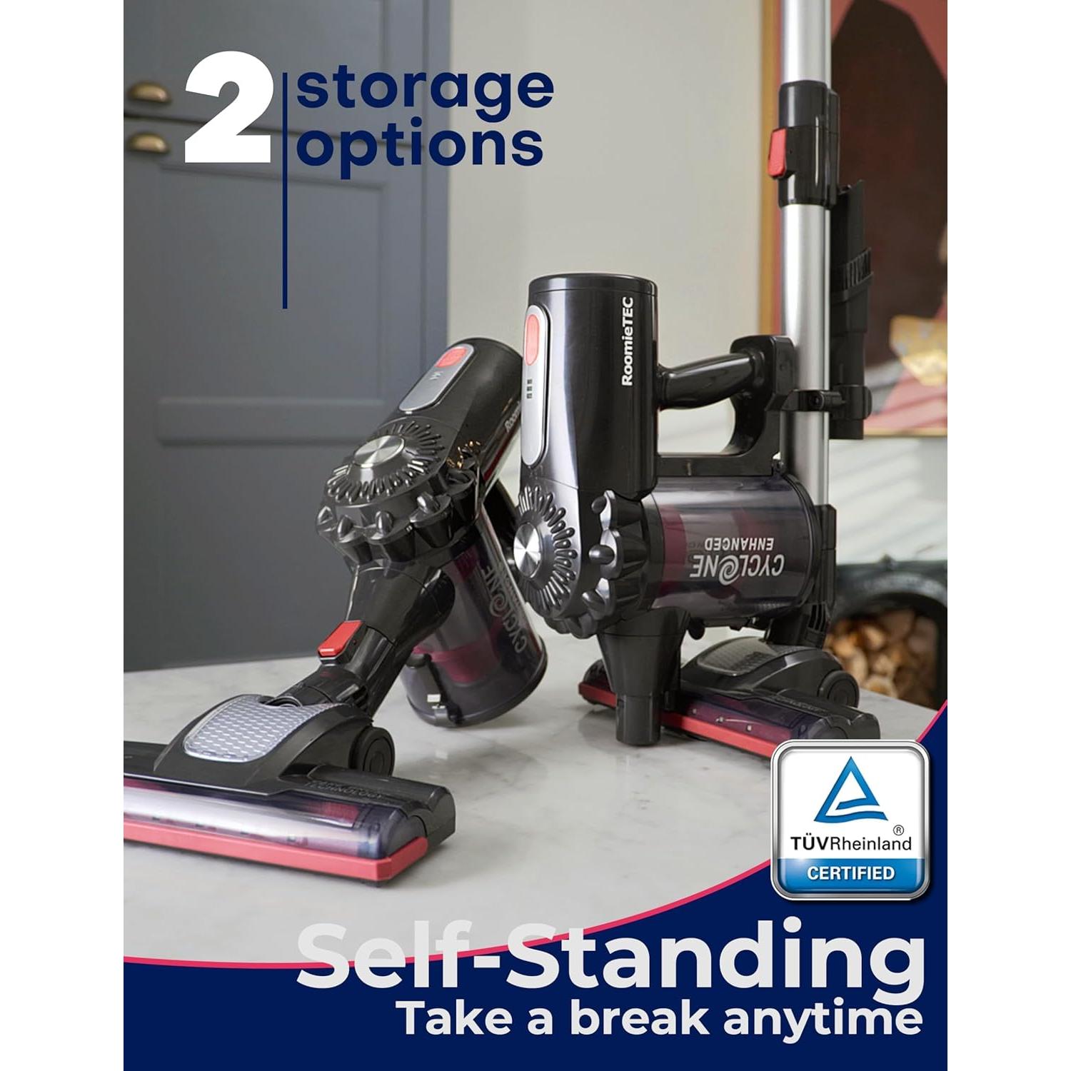 Aspiradora Inalámbrica Roomie Tec DYLON 2 en 1 HEPA 150W