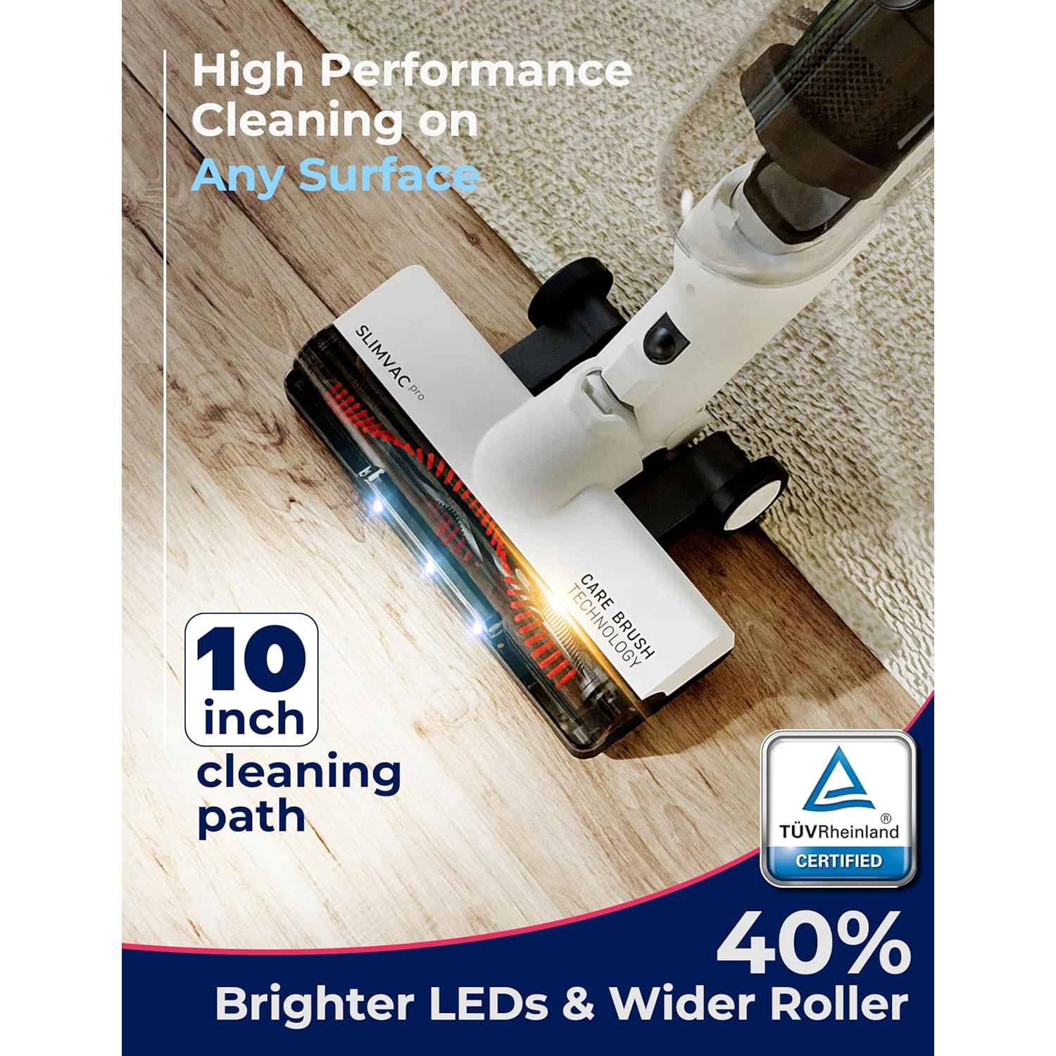 Aspiradora de varilla inalámbrica Roomie Tec L80, 2 en 1, HEPA