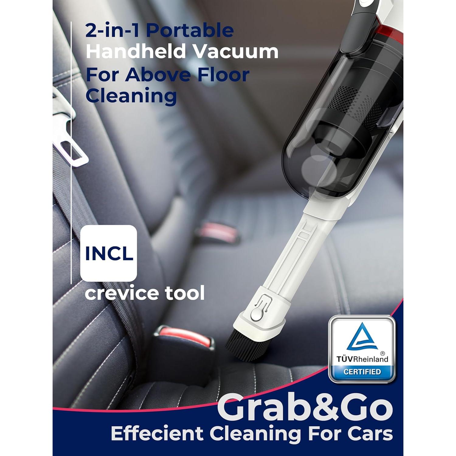 Aspiradora de varilla inalámbrica Roomie Tec L80, 2 en 1, HEPA