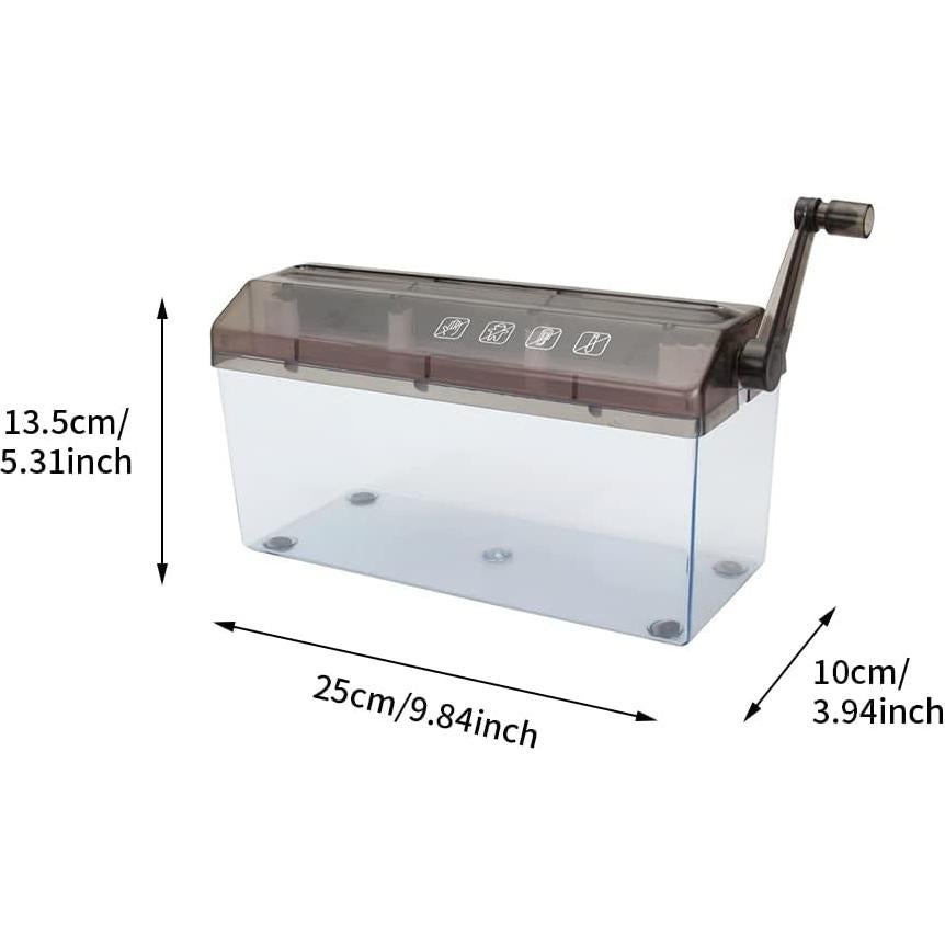 Mini Trituradora Manual de Papel A4 EMVANV - Portátil y Antideslizante