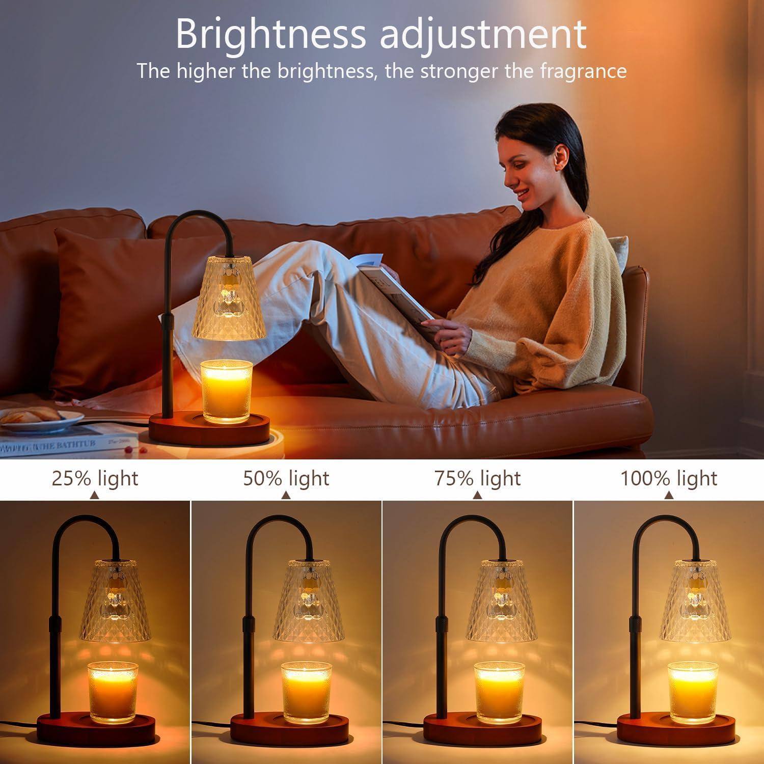 Lámpara Calentadora de Velas PICOTO con Temporizador y Brillo Ajustable