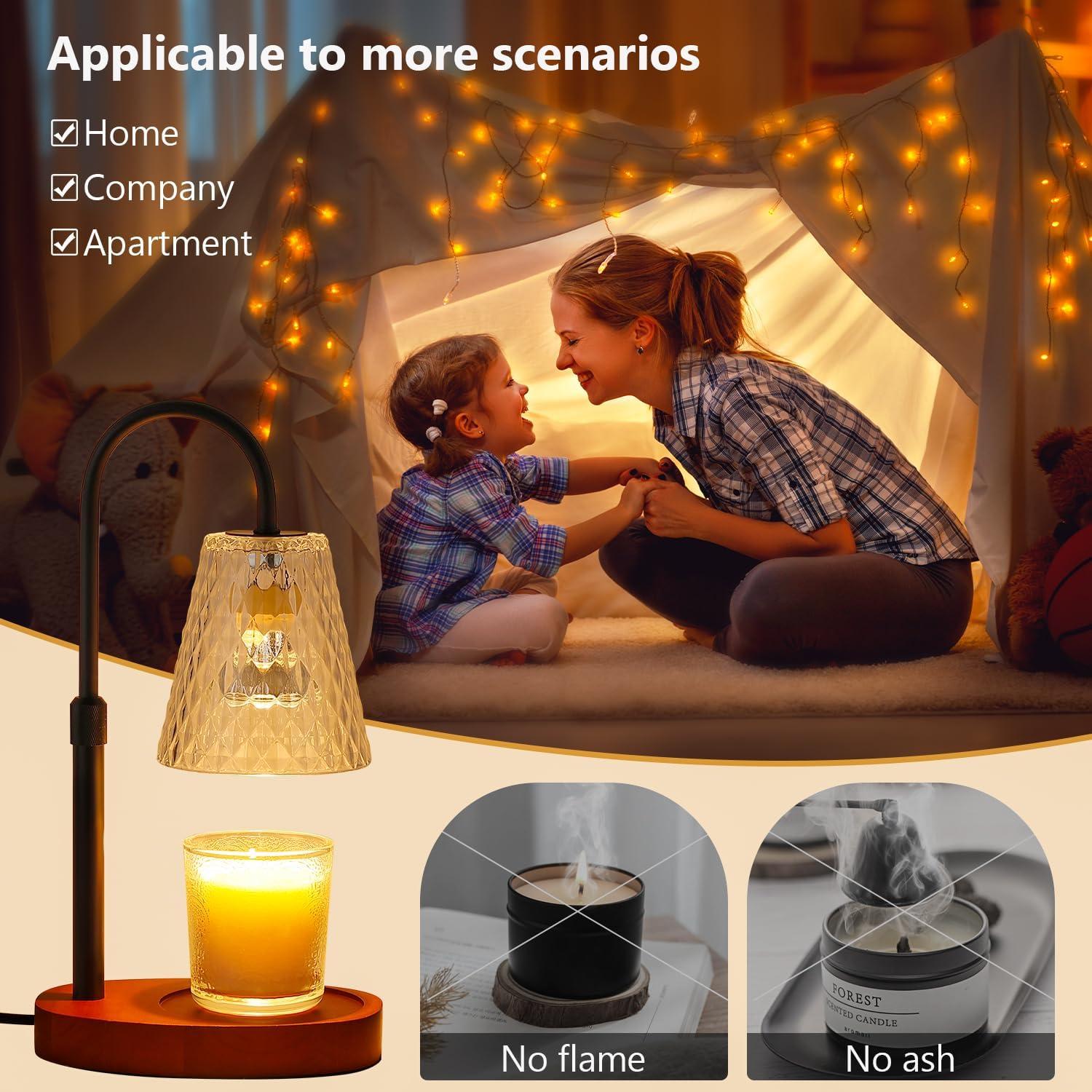 Lámpara Calentadora de Velas PICOTO con Temporizador y Brillo Ajustable